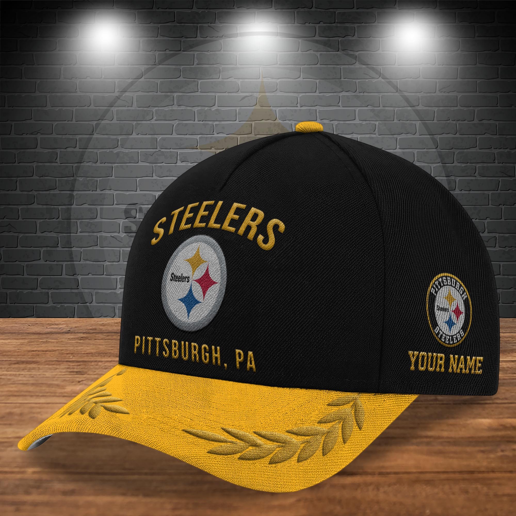 Alternative view of Pittsburgh Steelers Cap New 2025 Version Custom Your Name, Sport Team Cap, Sport Gift For Fans EHIVM-04151850 