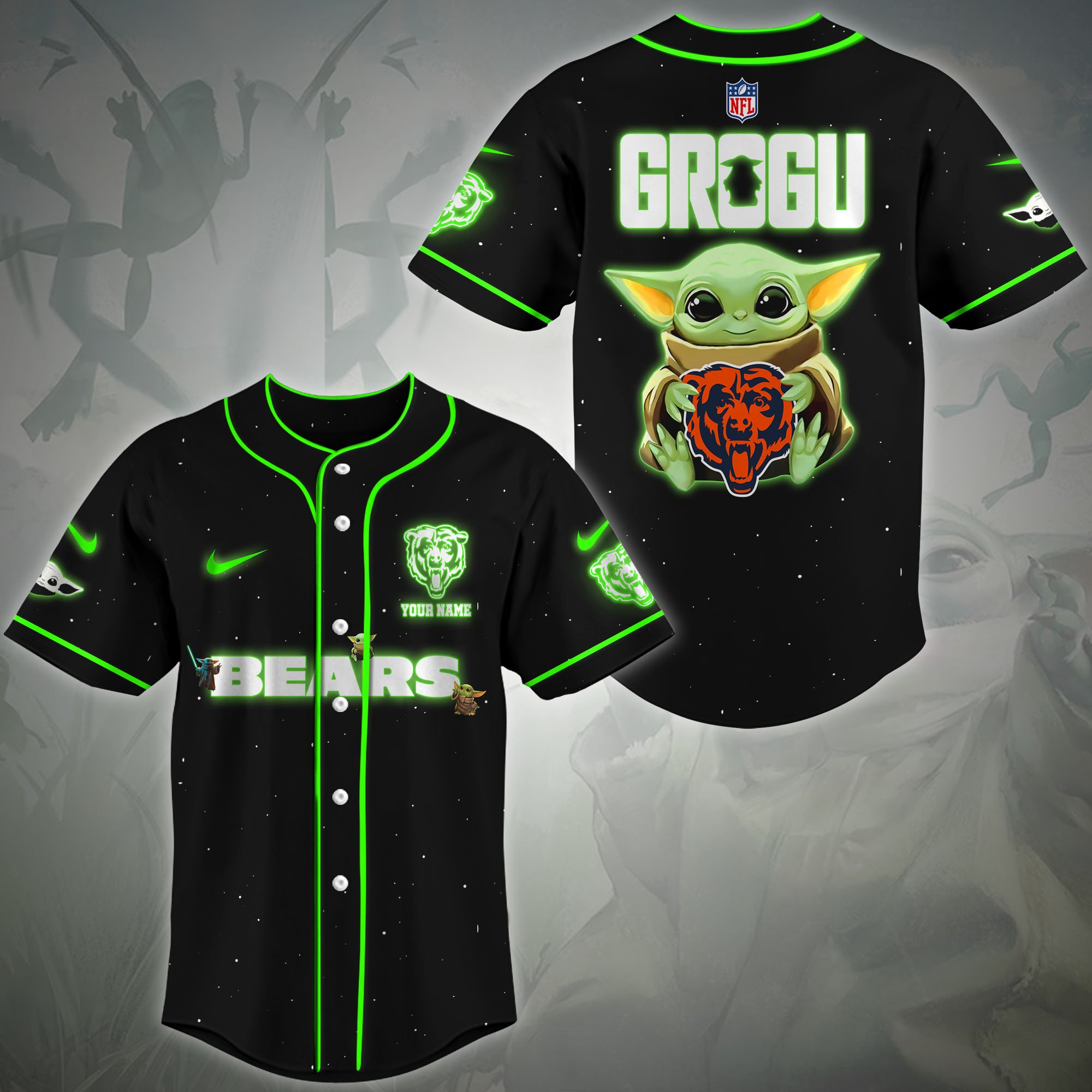 Chicago Bears Baseball Shirt Custom Name, Sport Team Shirt, Sport Gifts ETRG-0417188