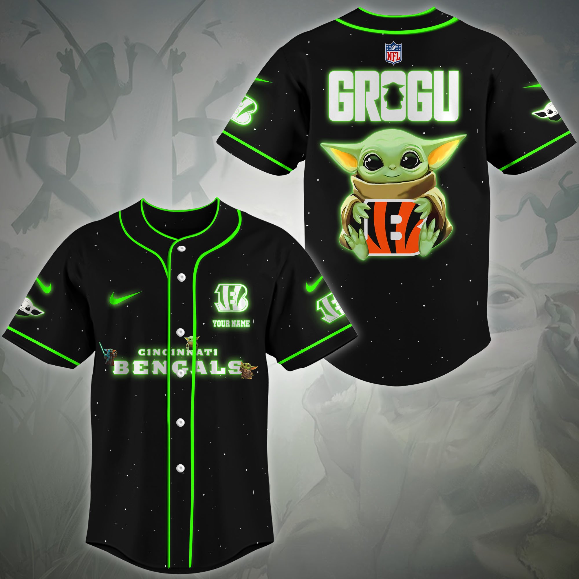 Cincinnati Bengals Baseball Shirt Custom Name, Sport Team Shirt, Sport Gifts ETRG-0417188