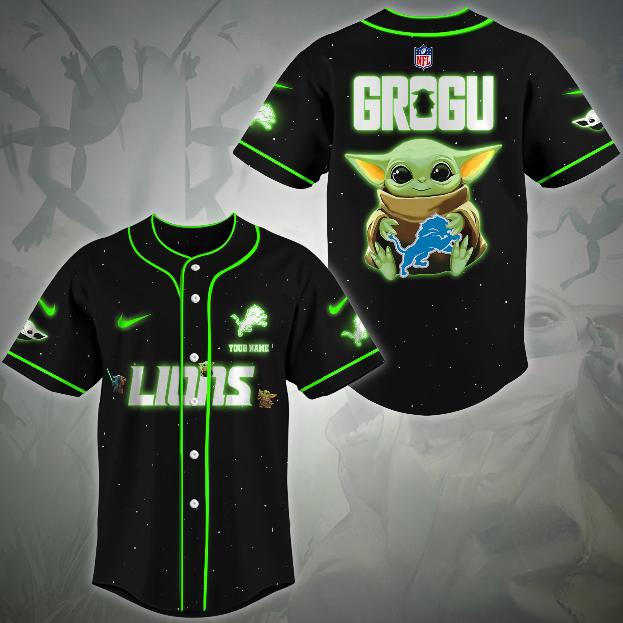Detroit Lions Baseball Shirt Custom Name, Sport Team Shirt, Sport Gifts ETRG-0417188
