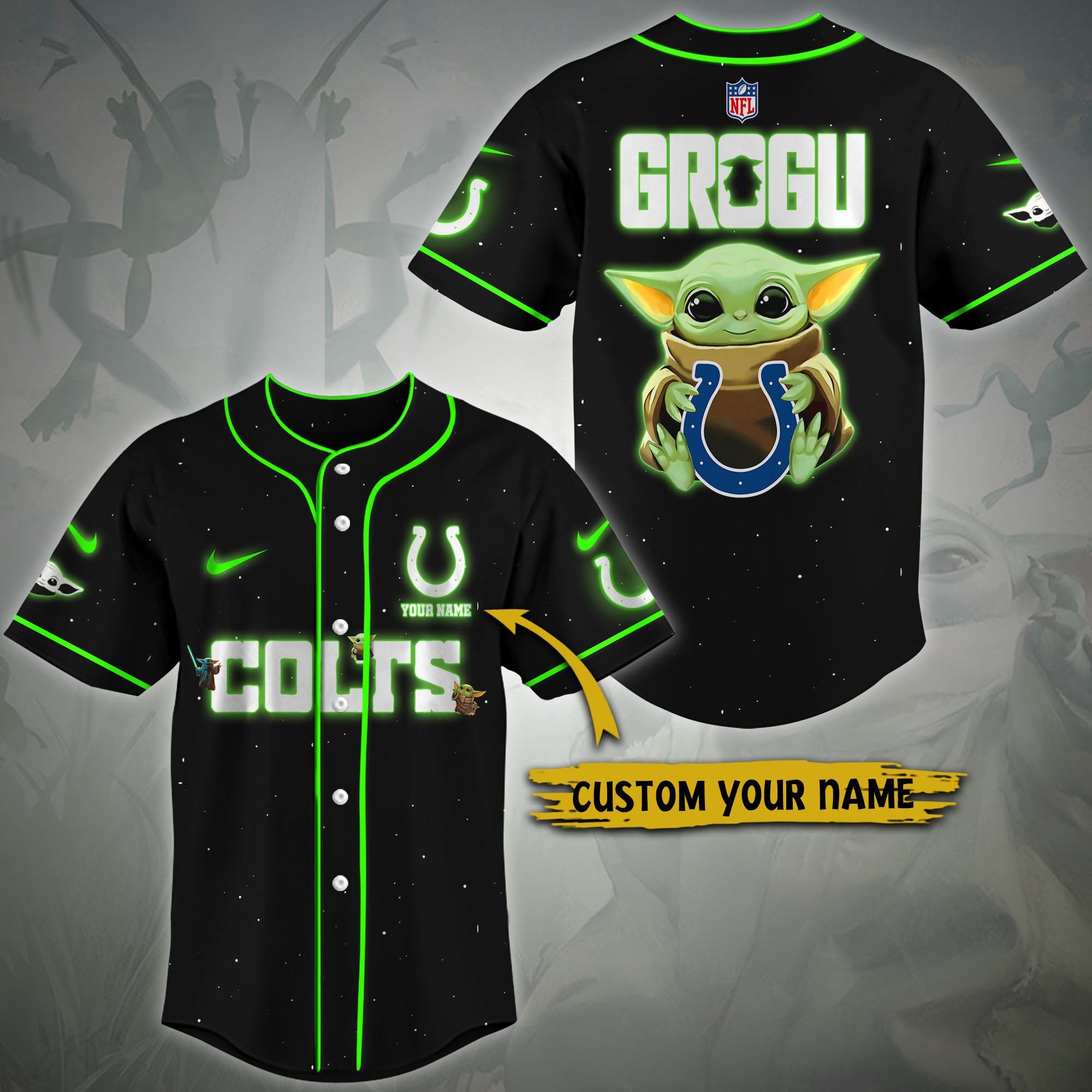 Alternative view of Indianapolis Colts Baseball Shirt Custom Name, Sport Team Shirt, Sport Gifts ETRG-0417188