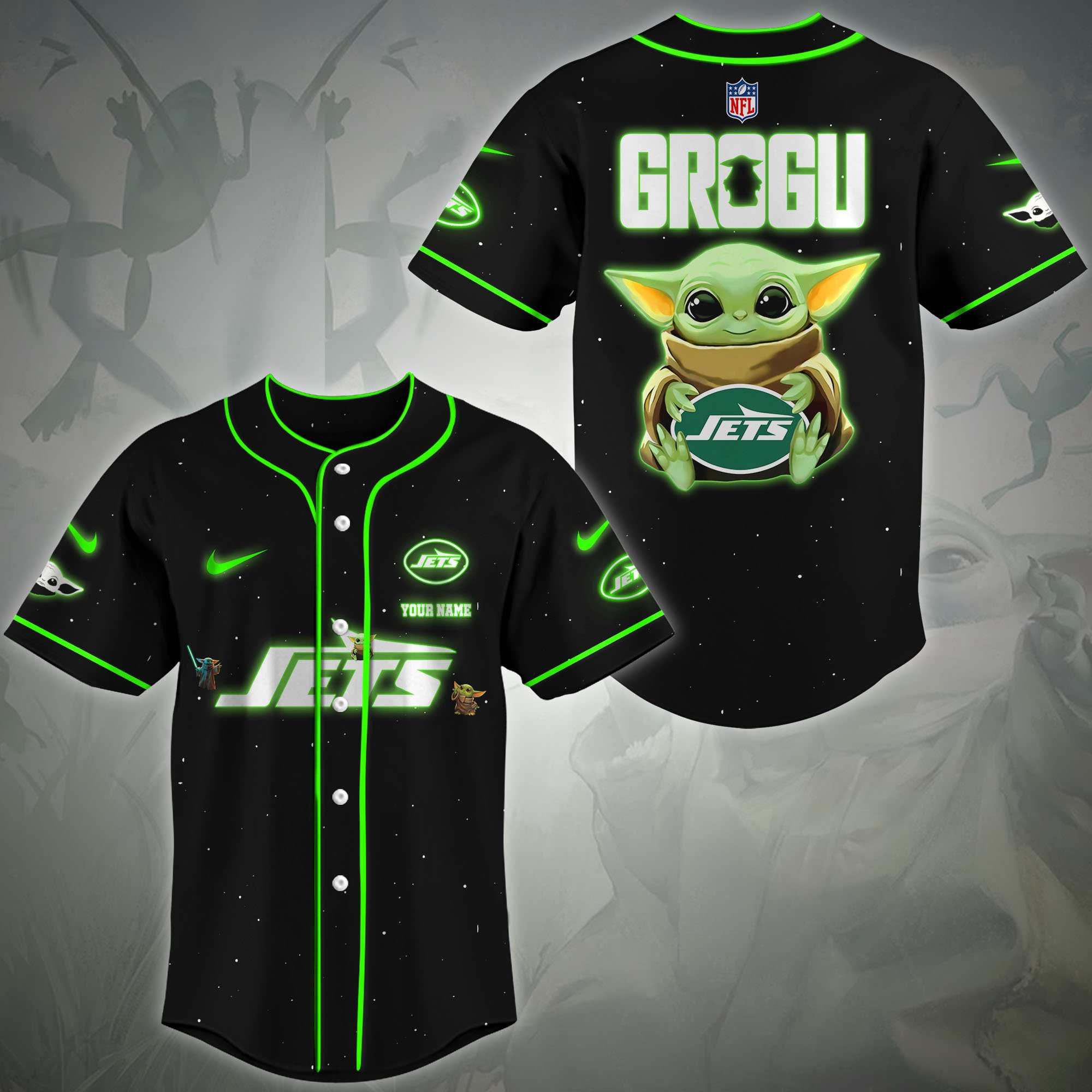 New York Jets Baseball Shirt Custom Name, Sport Team Shirt, Sport Gifts ETRG-0417188