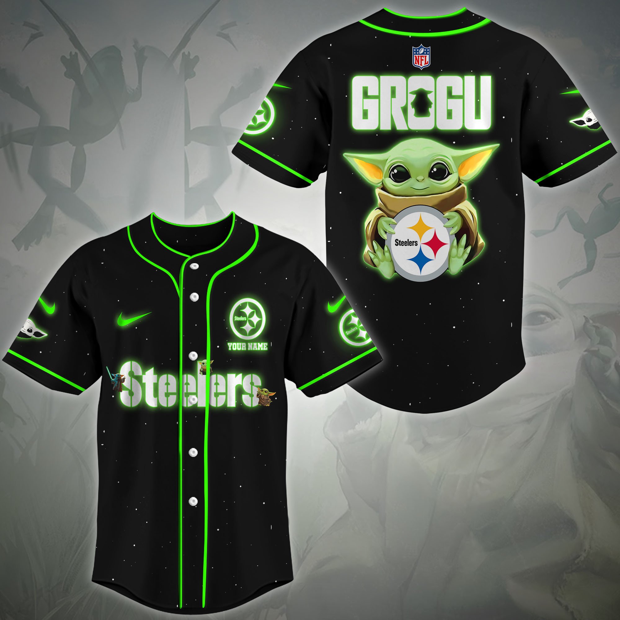 Pittsburgh Steelers Baseball Shirt Custom Name, Sport Team Shirt, Sport Gifts ETRG-0417188