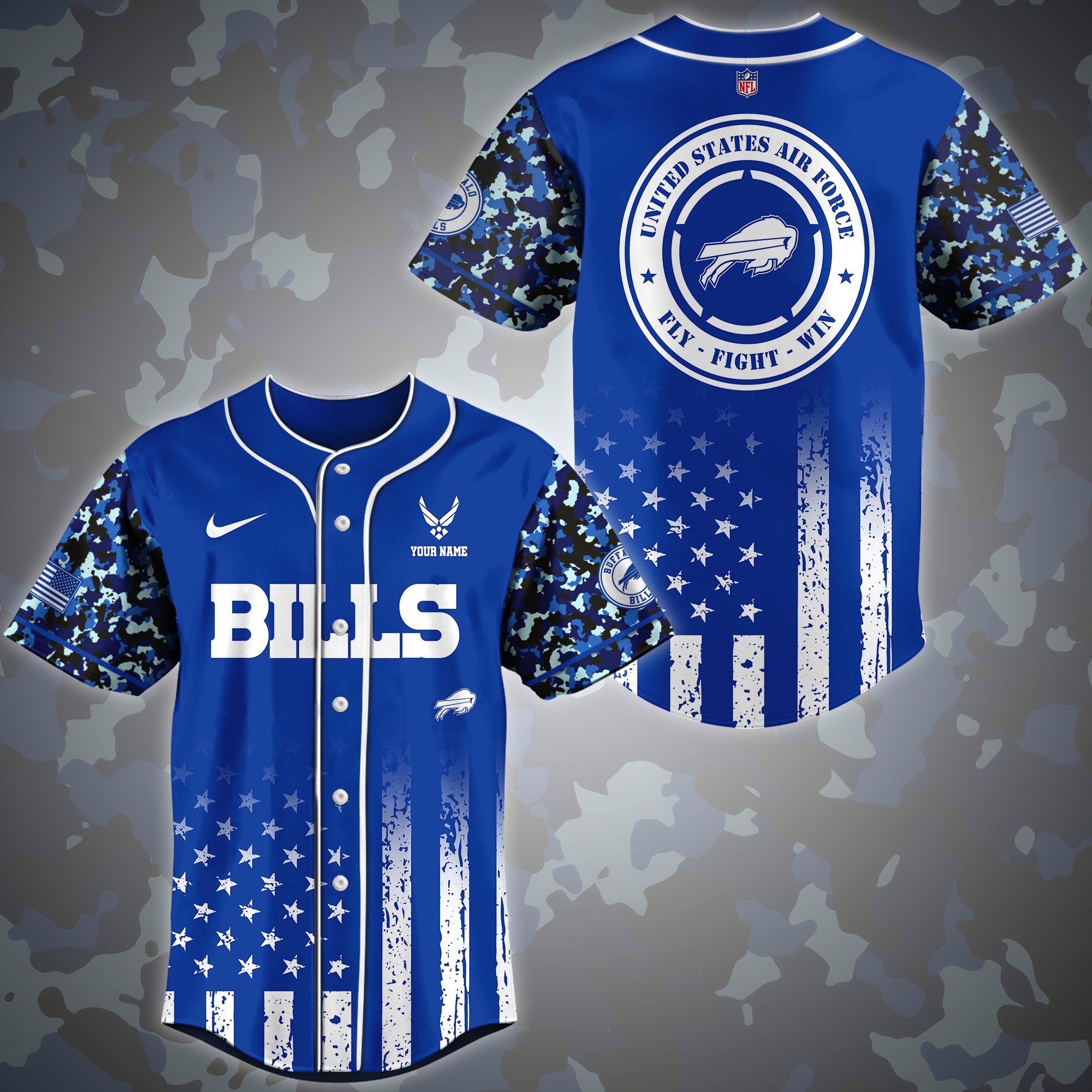 Buffalo Bills Baseball Shirt Custom Name, Sport Shirt For Fans, Fan Gifts ETRG-04191939
