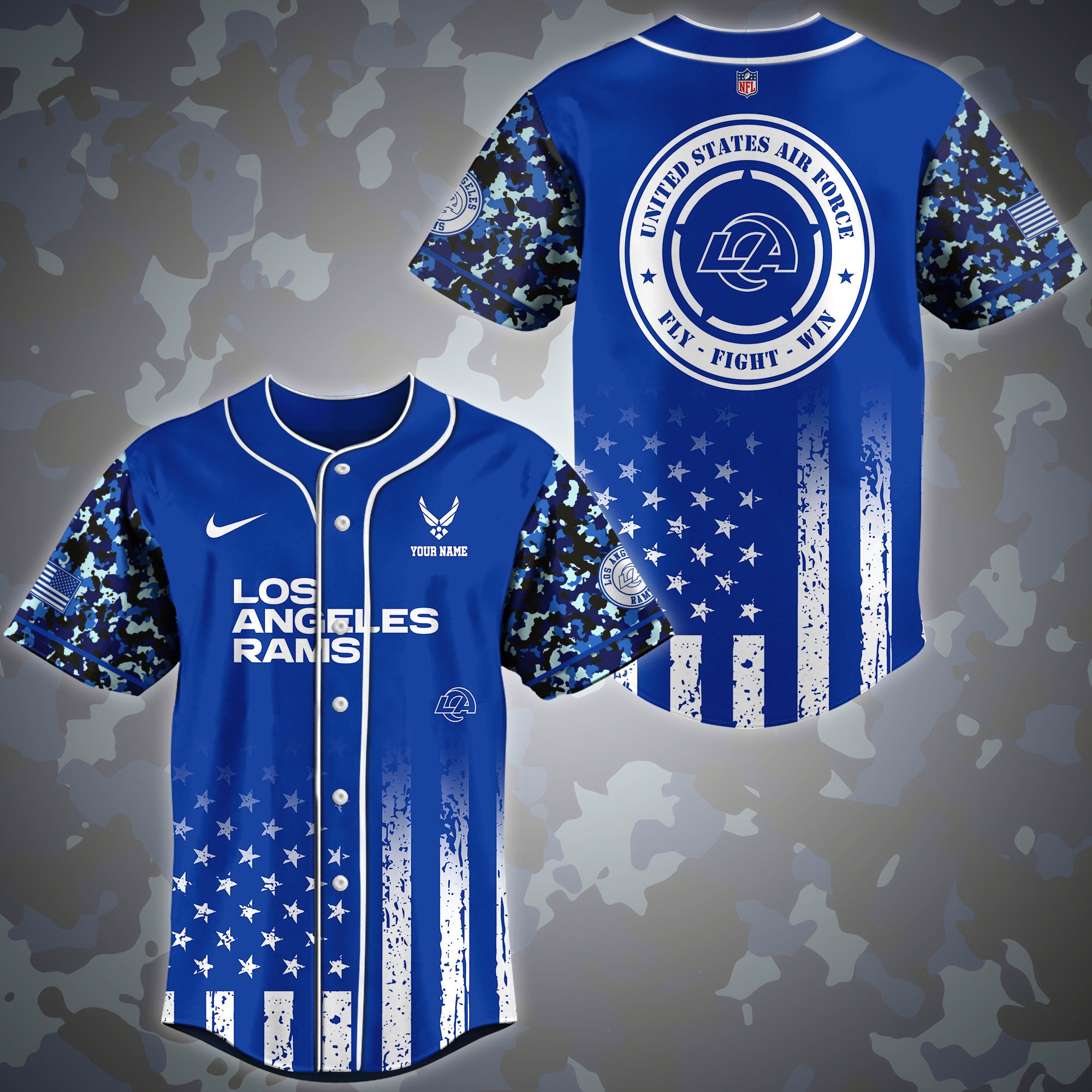 Los Angeles Rams Baseball Shirt Custom Name, Sport Shirt For Fans, Fan Gifts ETRG-04191939