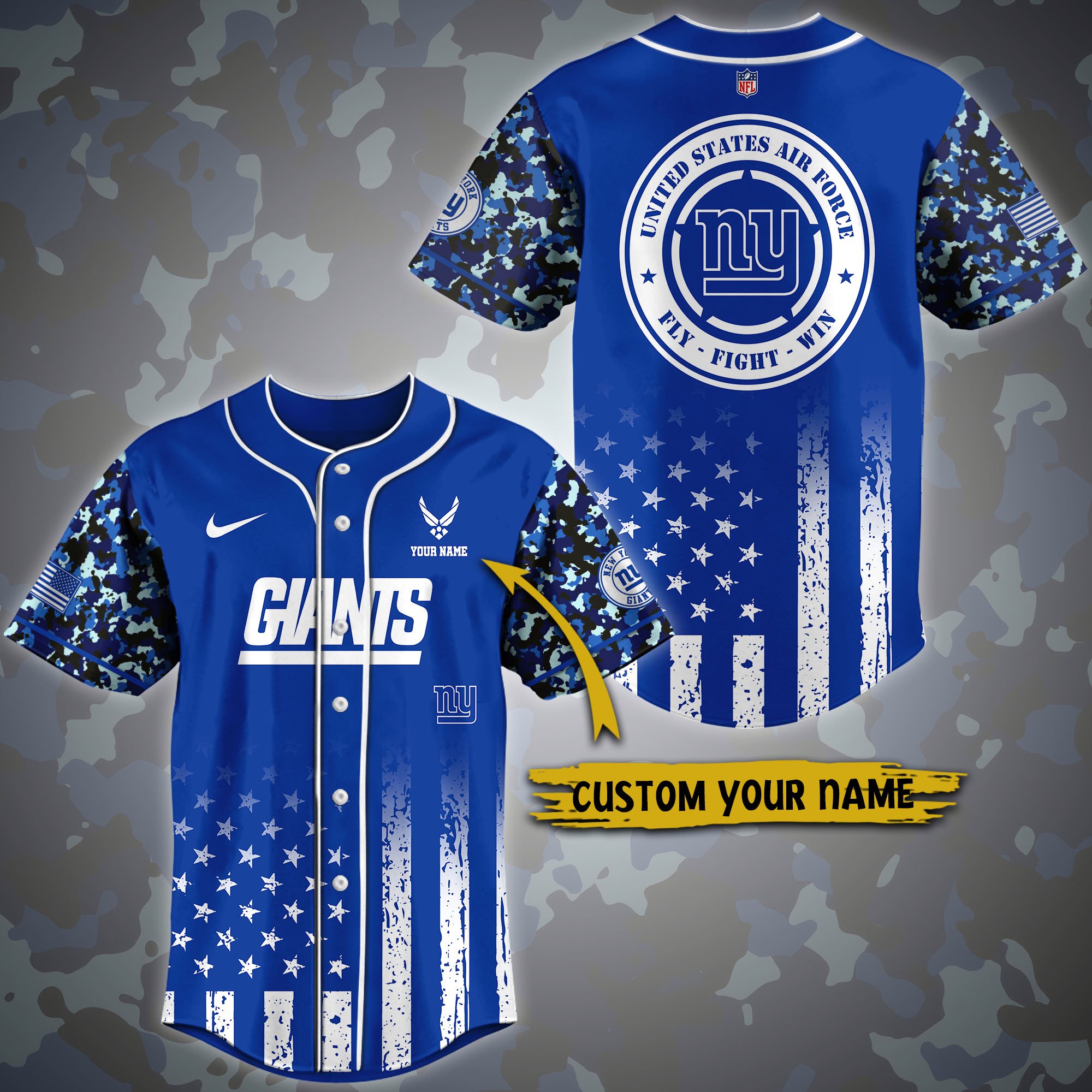 Alternative view of New York Giants Baseball Shirt Custom Name, Sport Shirt For Fans, Fan Gifts ETRG-04191939