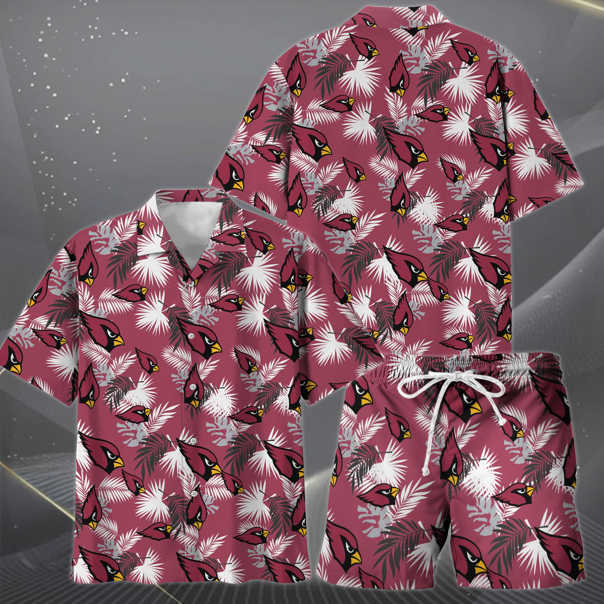 Alternative view of Arizona Cardinals Hawaiian Shorts Set  2025 Version, Hawaiian Shirts, Sports Shorts, Gifts For Fan EHIVM-0204668