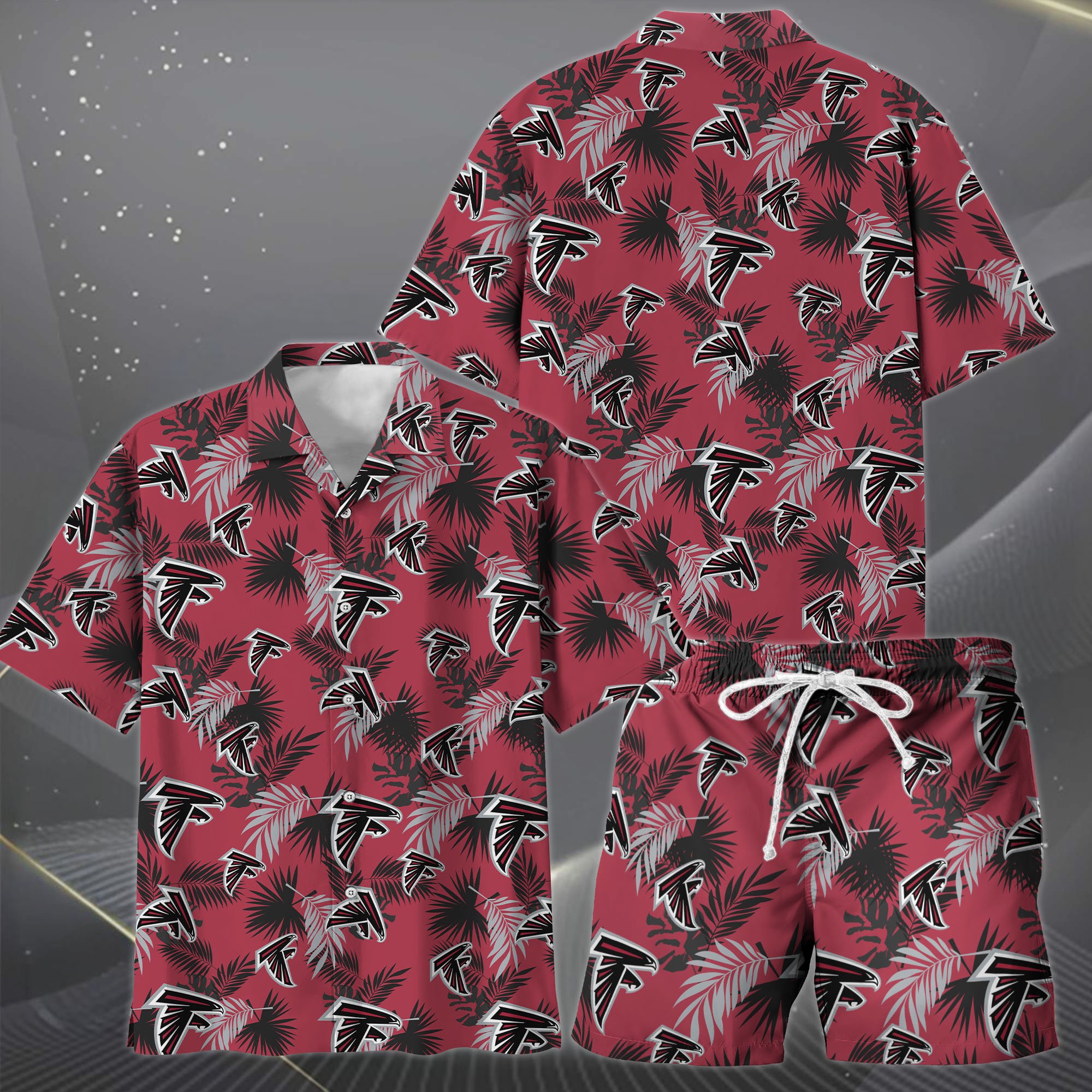 Alternative view of Atlanta Falcons Hawaiian Shorts Set  2025 Version, Hawaiian Shirts, Sports Shorts, Gifts For Fan EHIVM-0204668