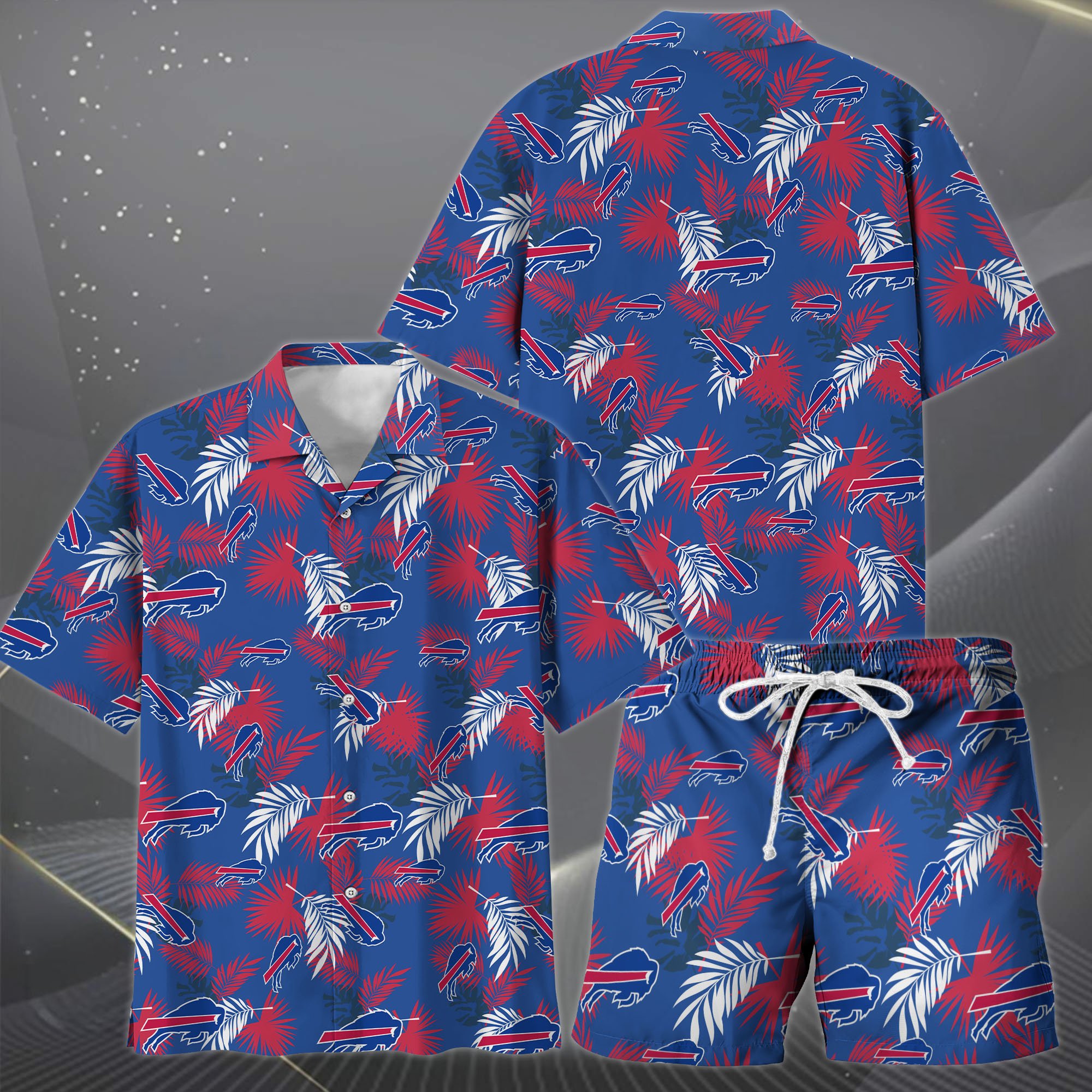 Alternative view of Buffalo Bills Hawaiian Shorts Set  2025 Version, Hawaiian Shirts, Sports Shorts, Gifts For Fan EHIVM-0204668