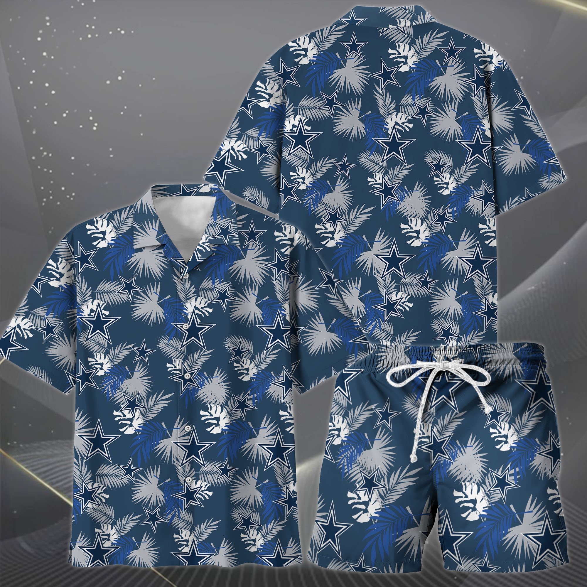 Alternative view of Dallas Cowboys Hawaiian Shorts Set  2025 Version, Hawaiian Shirts, Sports Shorts, Gifts For Fan EHIVM-0204668