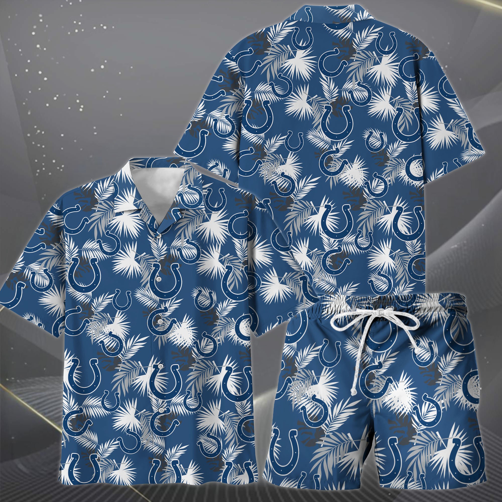 Alternative view of Indianapolis Colts Hawaiian Shorts Set  2025 Version, Hawaiian Shirts, Sports Shorts, Gifts For Fan EHIVM-0204668