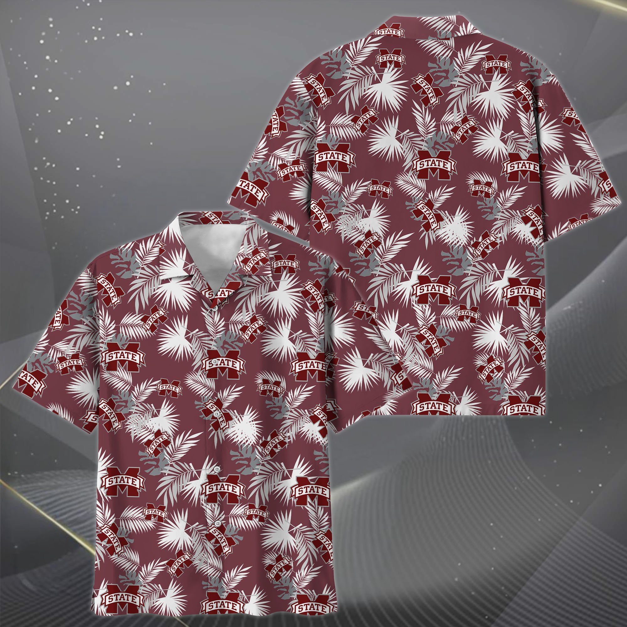 Mississippi State Bulldogs Hawaiian Shorts Set 2025 Version, Hawaiian Shirts, Sports Shorts, Gifts For Fan EHIVM-04171878 - Image 3