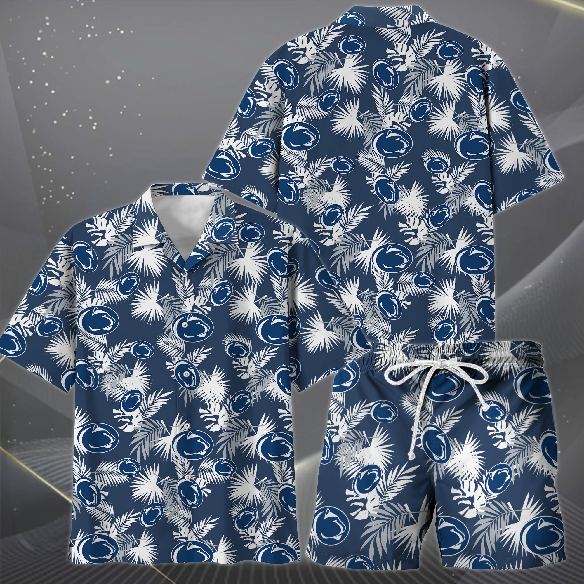 Alternative view of Penn State Nittany Lions Hawaiian Shorts Set  2025 Version, Hawaiian Shirts, Sports Shorts, Gifts For Fan EHIVM-04171878