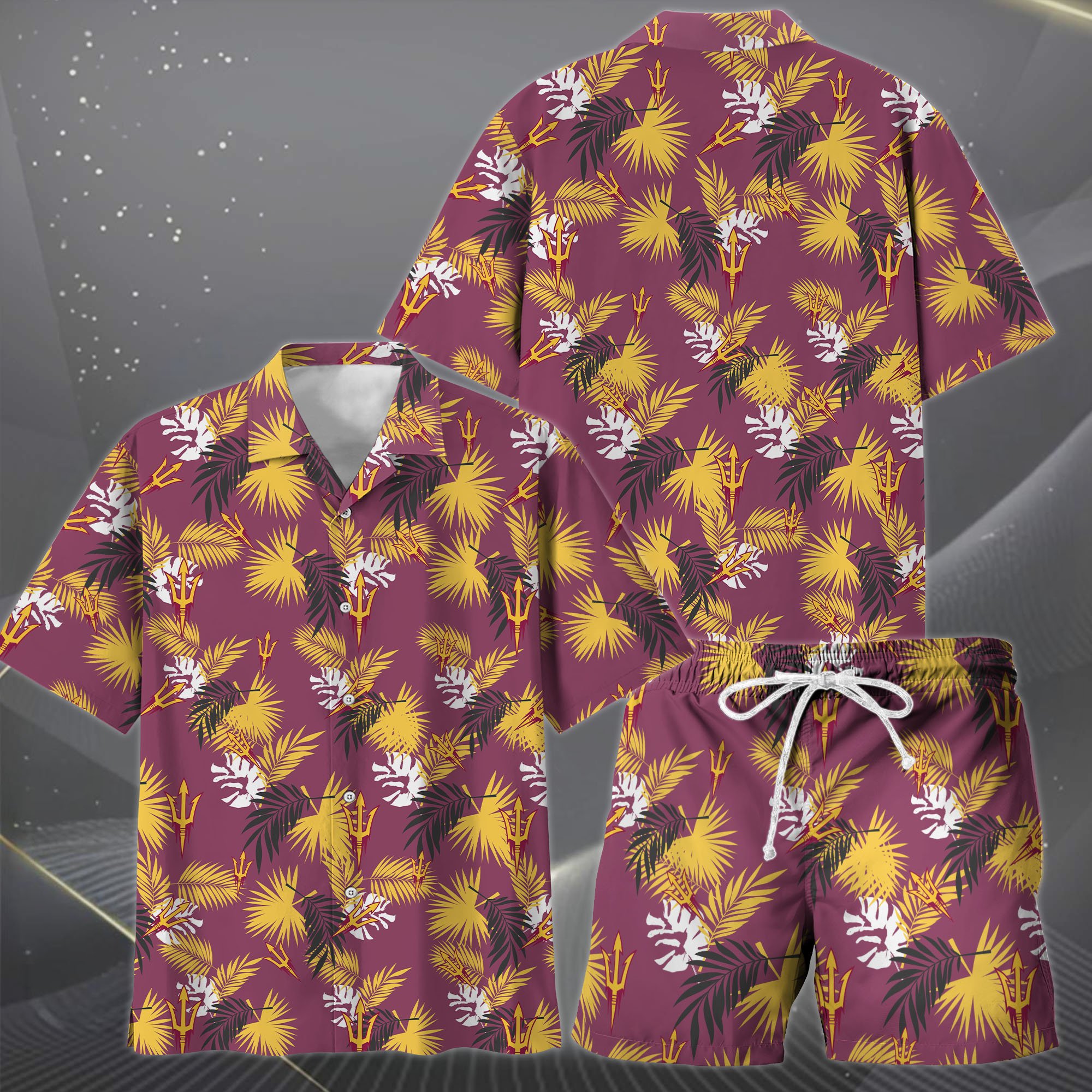 Alternative view of Arizona State Sun Devils Hawaiian Shorts Set  2025 Version, Hawaiian Shirts, Sports Shorts, Gifts For Fan EHIVM-04171878