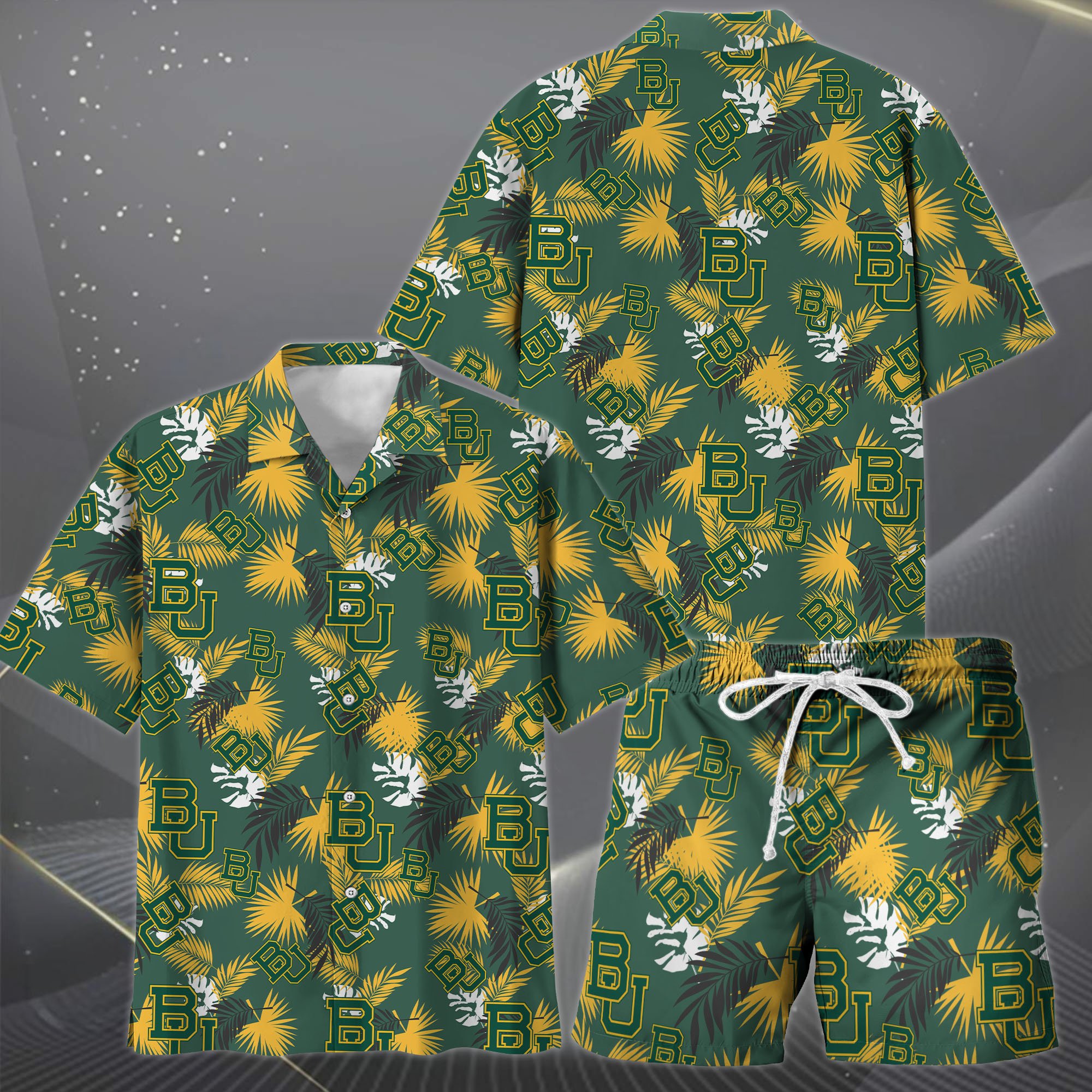 Alternative view of Baylor Bears Hawaiian Shorts Set  2025 Version, Hawaiian Shirts, Sports Shorts, Gifts For Fan EHIVM-04171878