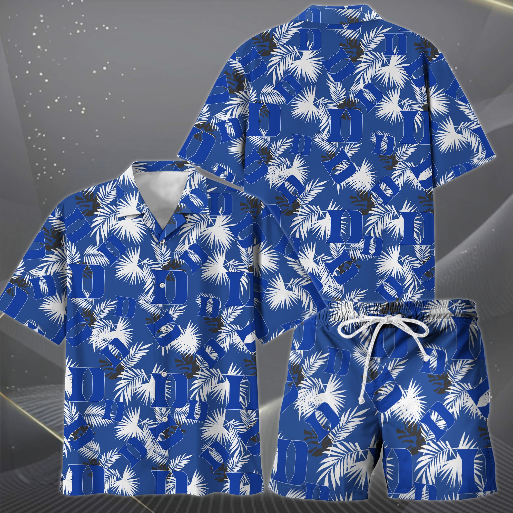 Alternative view of Duke Blue Devils Hawaiian Shorts Set  2025 Version, Hawaiian Shirts, Sports Shorts, Gifts For Fan EHIVM-04171878