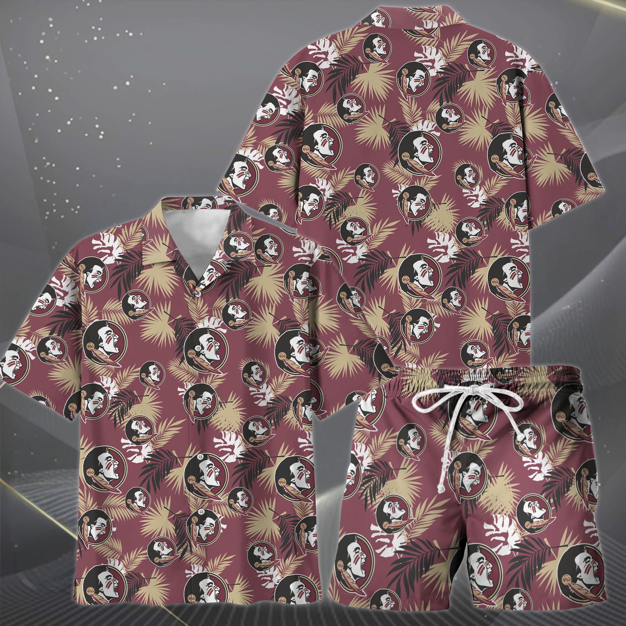 Alternative view of Florida State Seminoles Hawaiian Shorts Set  2025 Version, Hawaiian Shirts, Sports Shorts, Gifts For Fan EHIVM-04171878