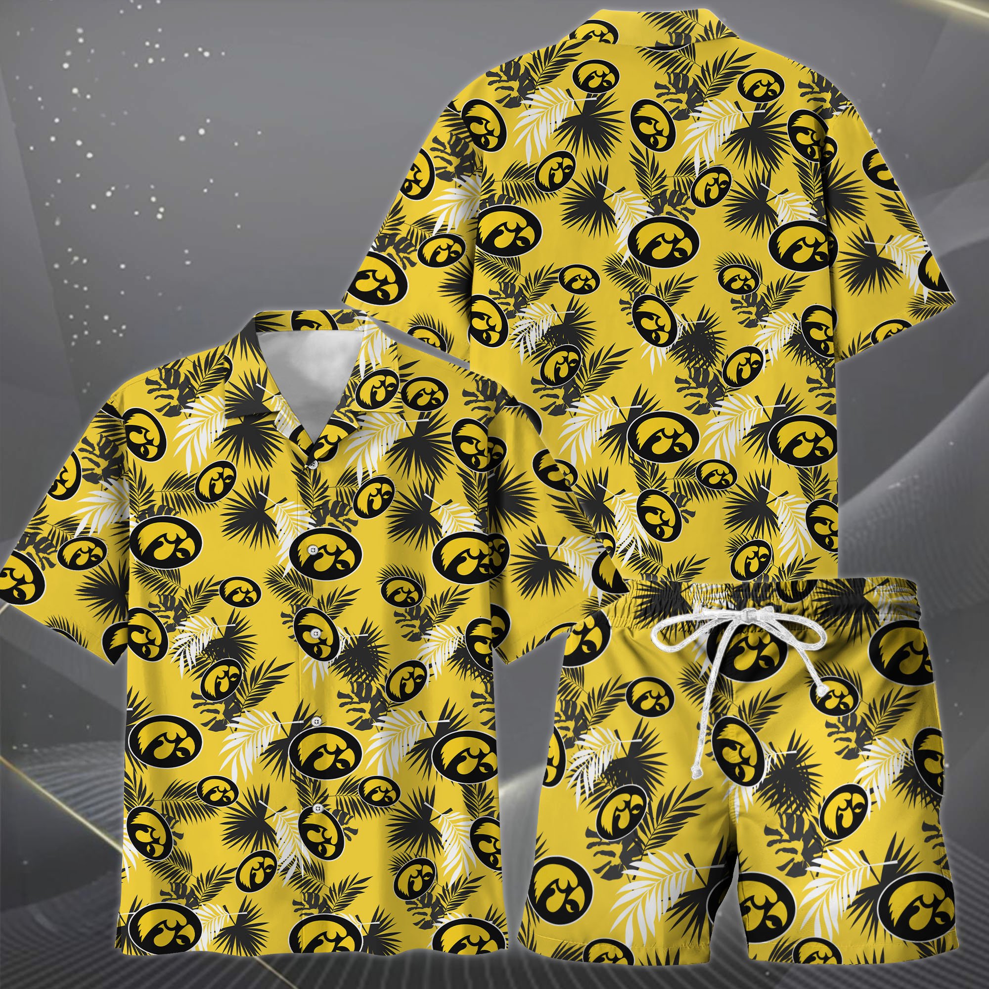 Alternative view of Iowa Hawkeyes Hawaiian Shorts Set  2025 Version, Hawaiian Shirts, Sports Shorts, Gifts For Fan EHIVM-04171878