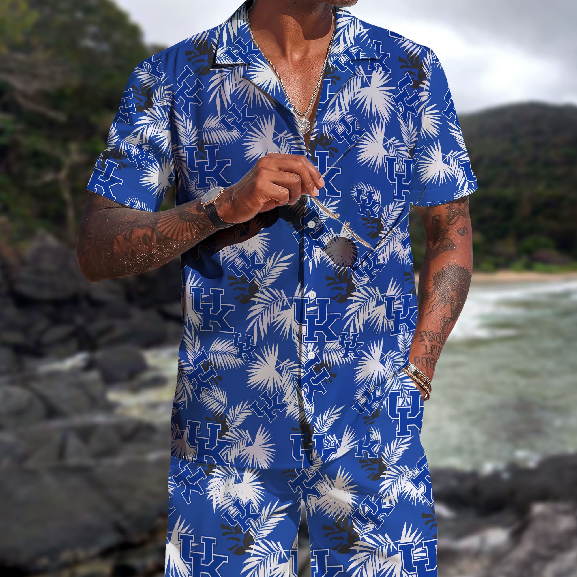 Kentucky Wildcats Hawaiian Shorts Set  2025 Version, Hawaiian Shirts, Sports Shorts, Gifts For Fan EHIVM-04171878