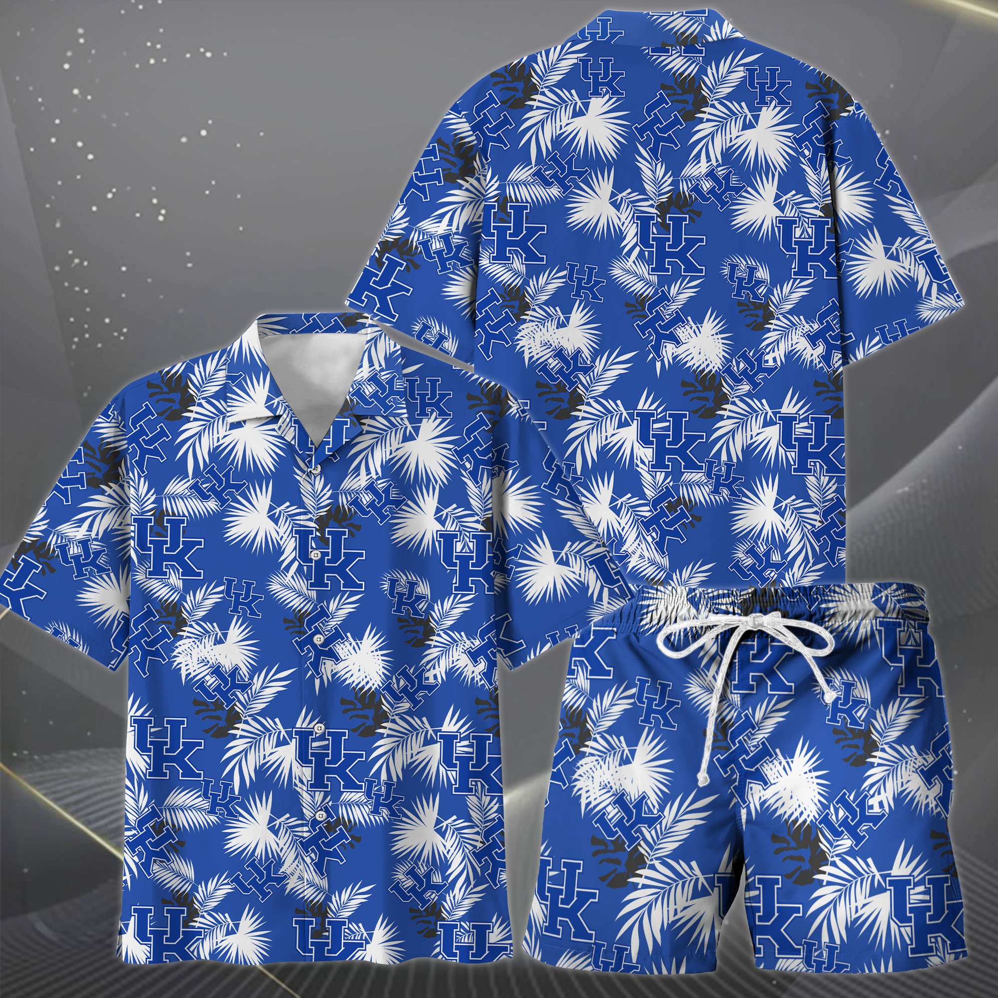 Alternative view of Kentucky Wildcats Hawaiian Shorts Set  2025 Version, Hawaiian Shirts, Sports Shorts, Gifts For Fan EHIVM-04171878