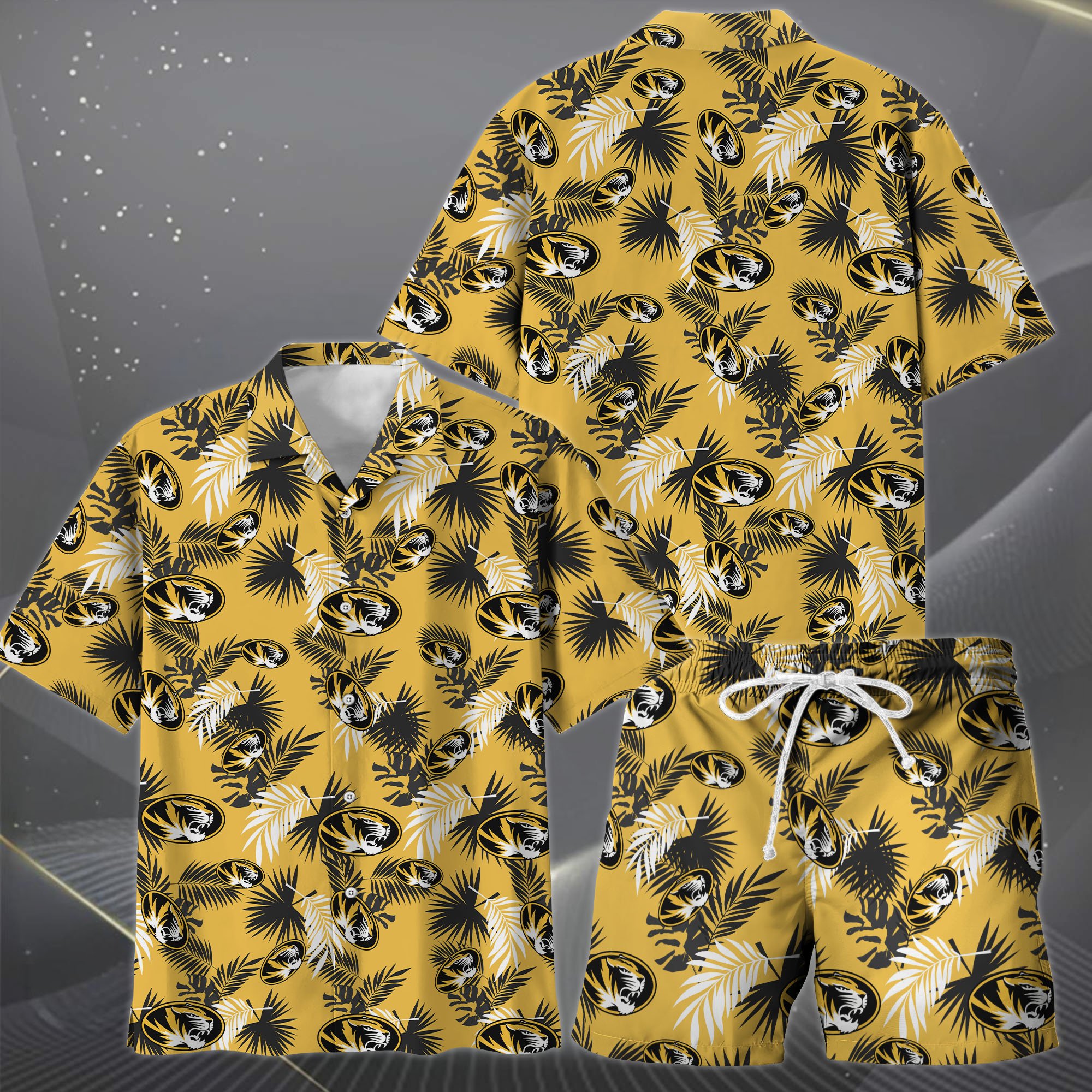 Alternative view of Missouri Tigers Hawaiian Shorts Set  2025 Version, Hawaiian Shirts, Sports Shorts, Gifts For Fan EHIVM-04171878