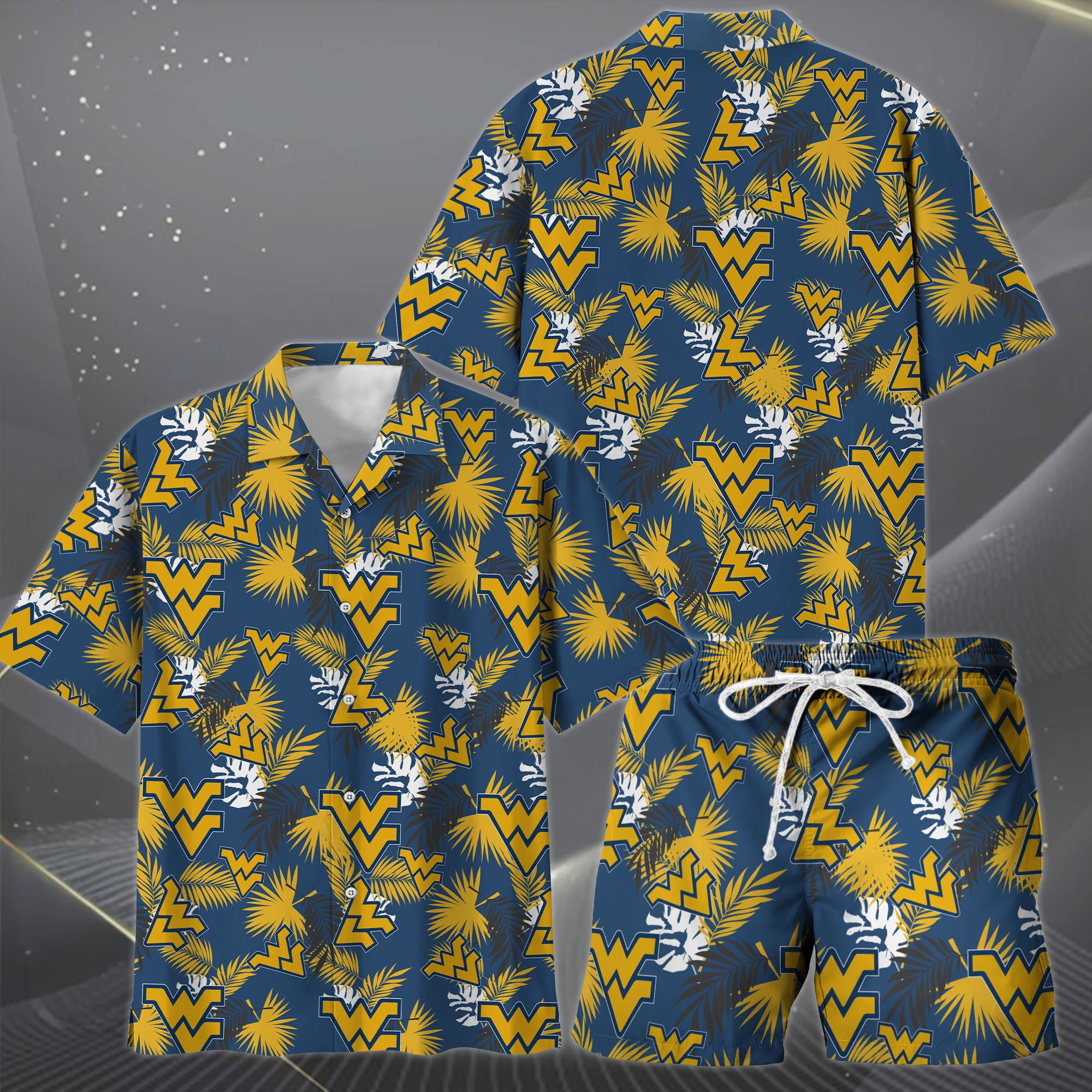 Alternative view of West Virginia Mountaineers Hawaiian Shorts Set  2025 Version, Hawaiian Shirts, Sports Shorts, Gifts For Fan EHIVM-04171878