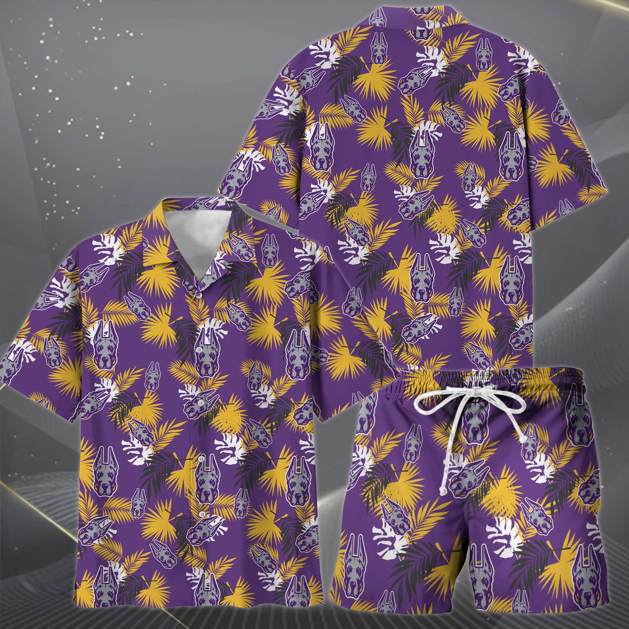 Alternative view of Albany Great Danes Hawaiian Shorts Set  2025 Version, Hawaiian Shirts, Sports Shorts, Gifts For Fan EHIVM-04171878