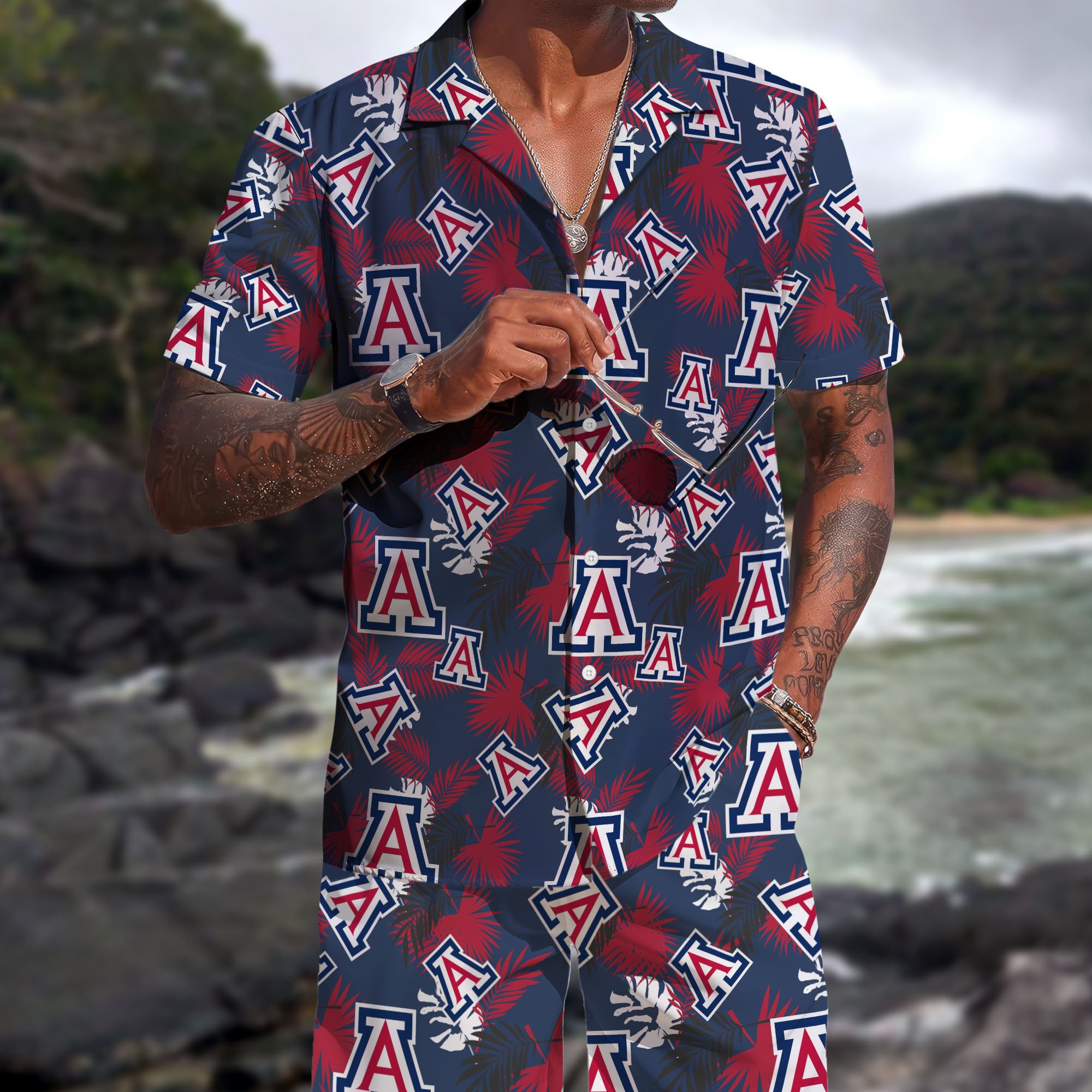 Arizona Wildcats Hawaiian Shorts Set  2025 Version, Hawaiian Shirts, Sports Shorts, Gifts For Fan EHIVM-04171878