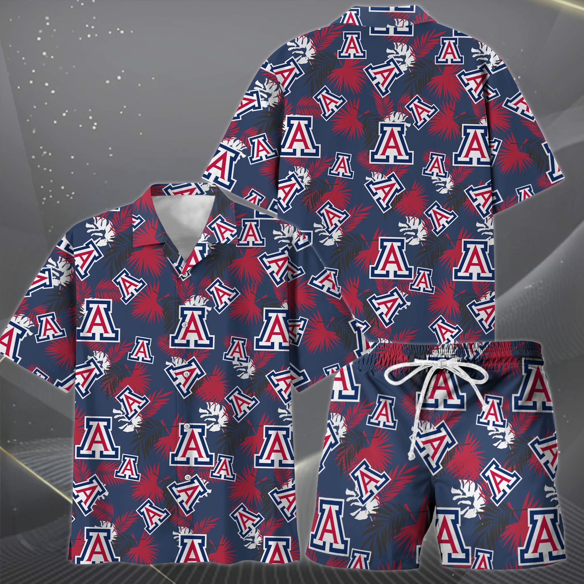 Alternative view of Arizona Wildcats Hawaiian Shorts Set  2025 Version, Hawaiian Shirts, Sports Shorts, Gifts For Fan EHIVM-04171878