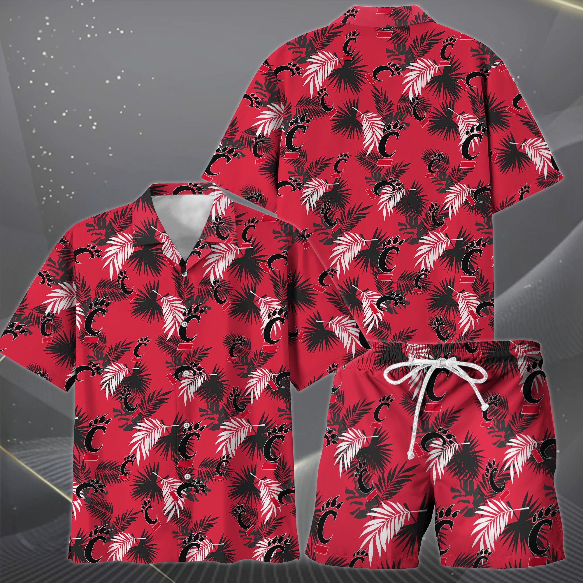 Alternative view of Cincinnati Bearcats Hawaiian Shorts Set  2025 Version, Hawaiian Shirts, Sports Shorts, Gifts For Fan EHIVM-04171878