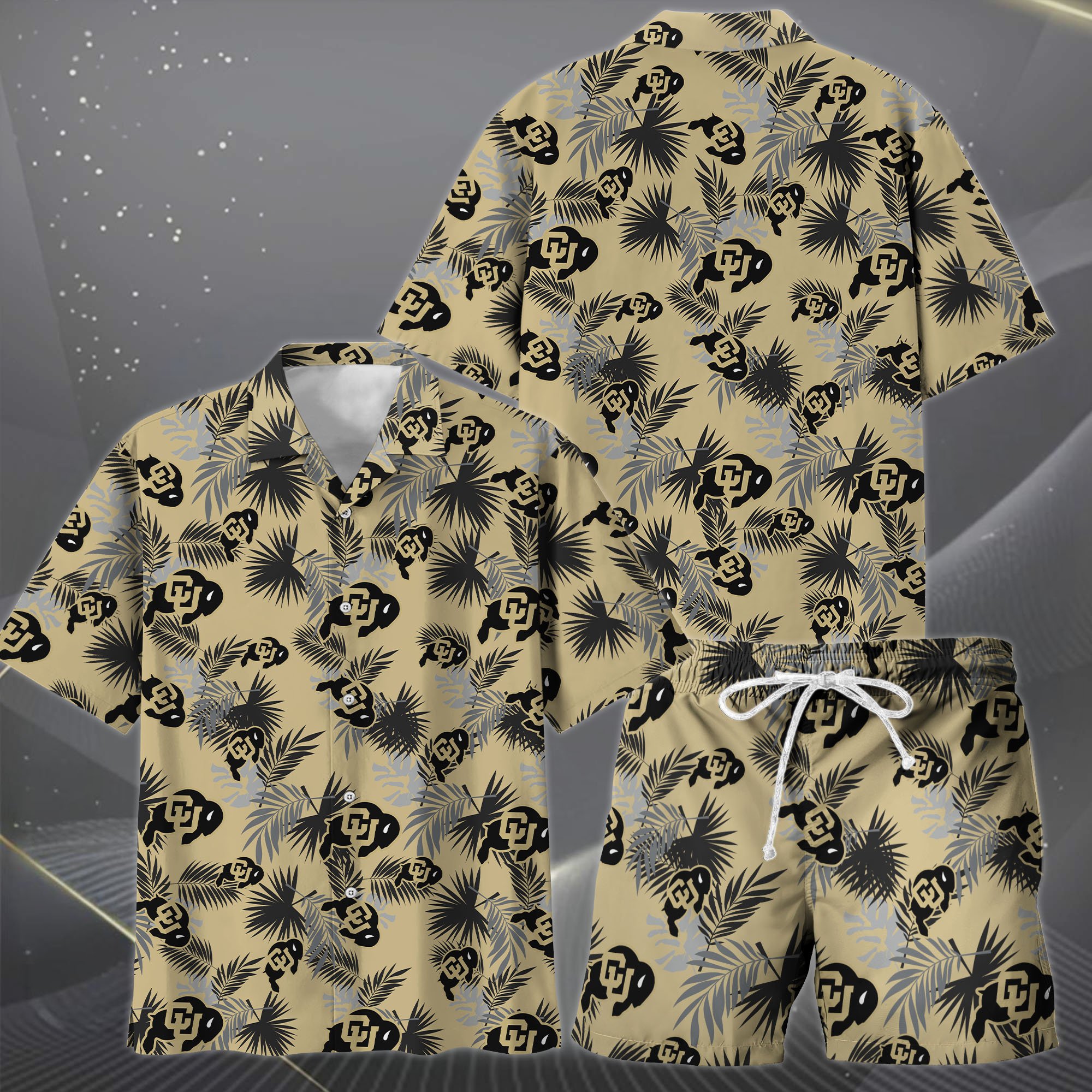 Alternative view of Colorado Buffaloes Hawaiian Shorts Set  2025 Version, Hawaiian Shirts, Sports Shorts, Gifts For Fan EHIVM-04171878