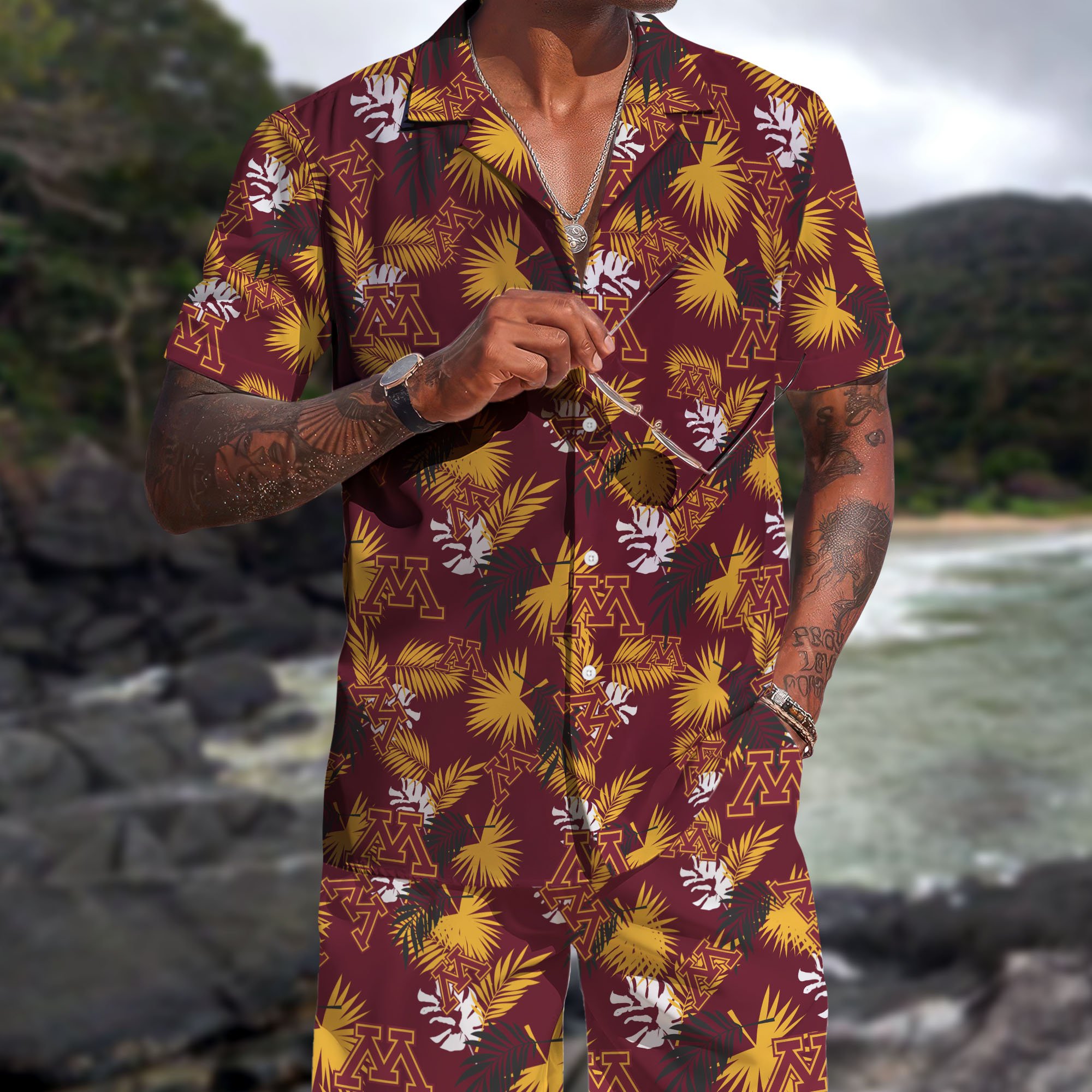 Minnesota Golden Gophers Hawaiian Shorts Set  2025 Version, Hawaiian Shirts, Sports Shorts, Gifts For Fan EHIVM-04171878