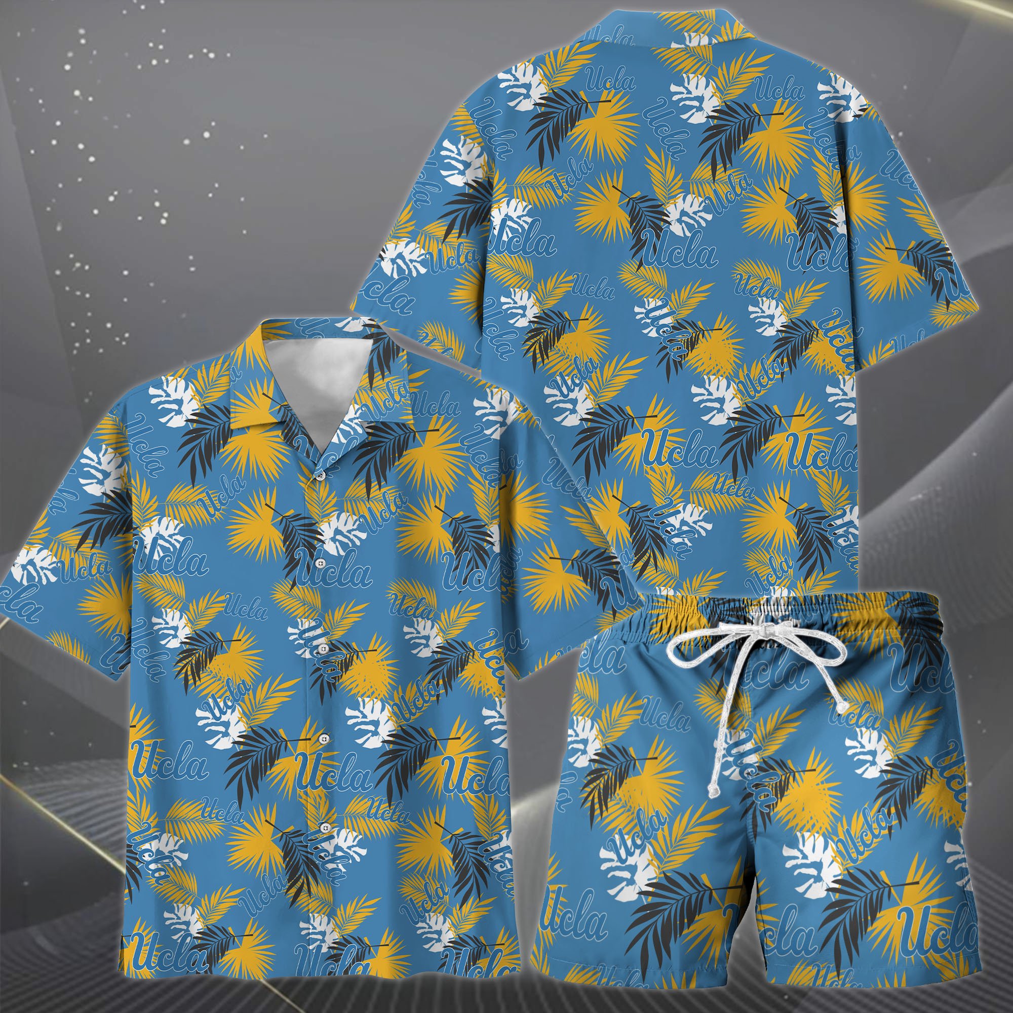 Alternative view of UCLA Bruins Hawaiian Shorts Set  2025 Version, Hawaiian Shirts, Sports Shorts, Gifts For Fan EHIVM-04171878
