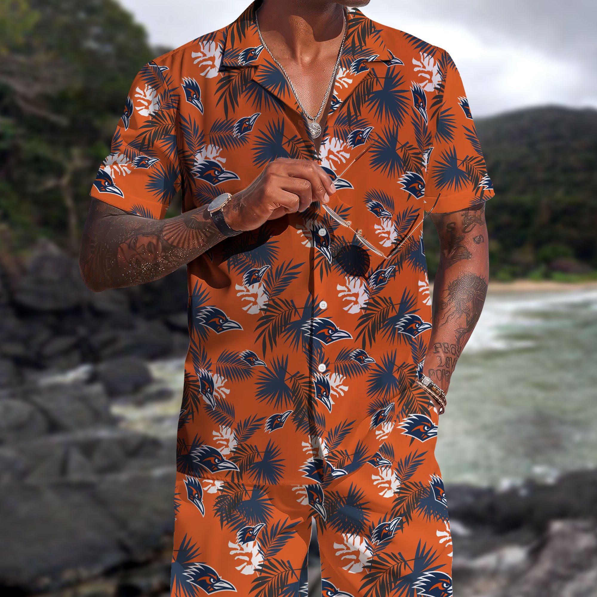 UTSA Roadrunners Hawaiian Shorts Set  2025 Version, Hawaiian Shirts, Sports Shorts, Gifts For Fan EHIVM-04171878
