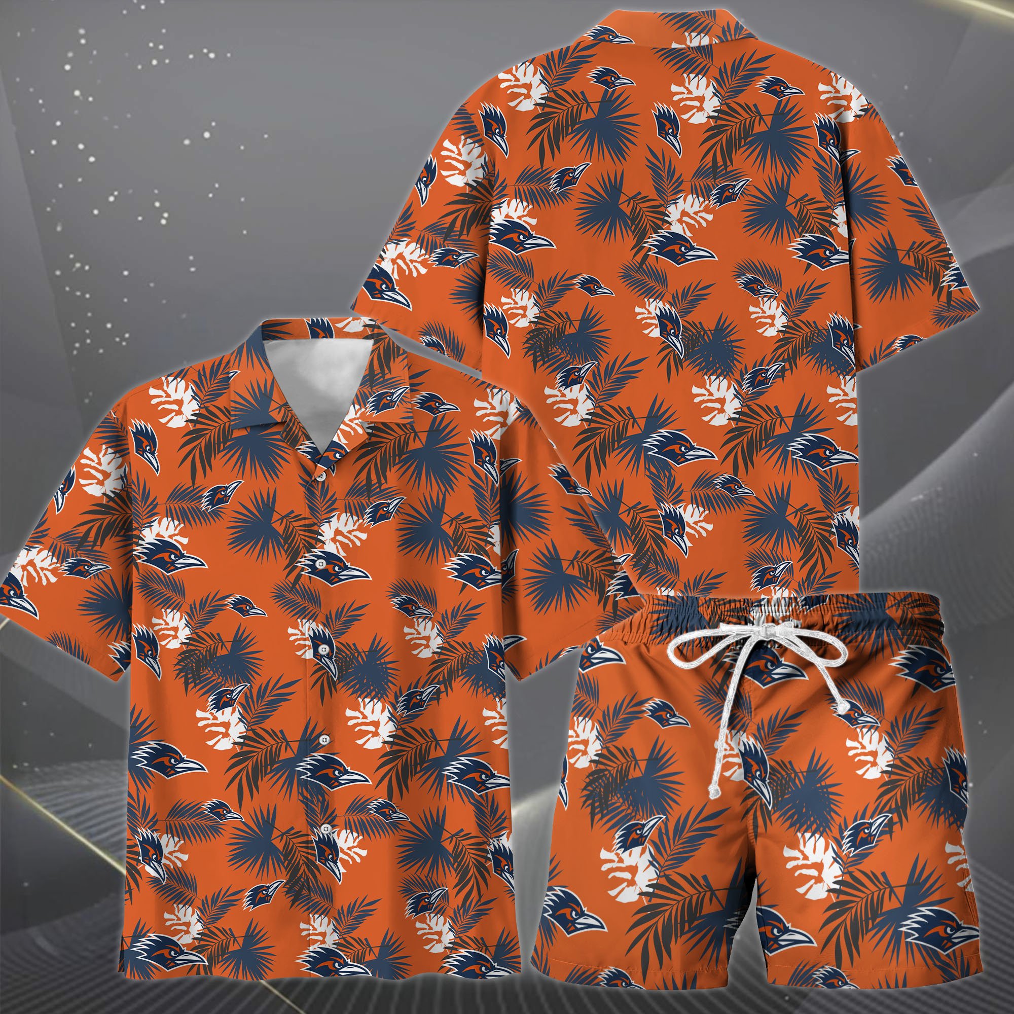 Alternative view of UTSA Roadrunners Hawaiian Shorts Set  2025 Version, Hawaiian Shirts, Sports Shorts, Gifts For Fan EHIVM-04171878