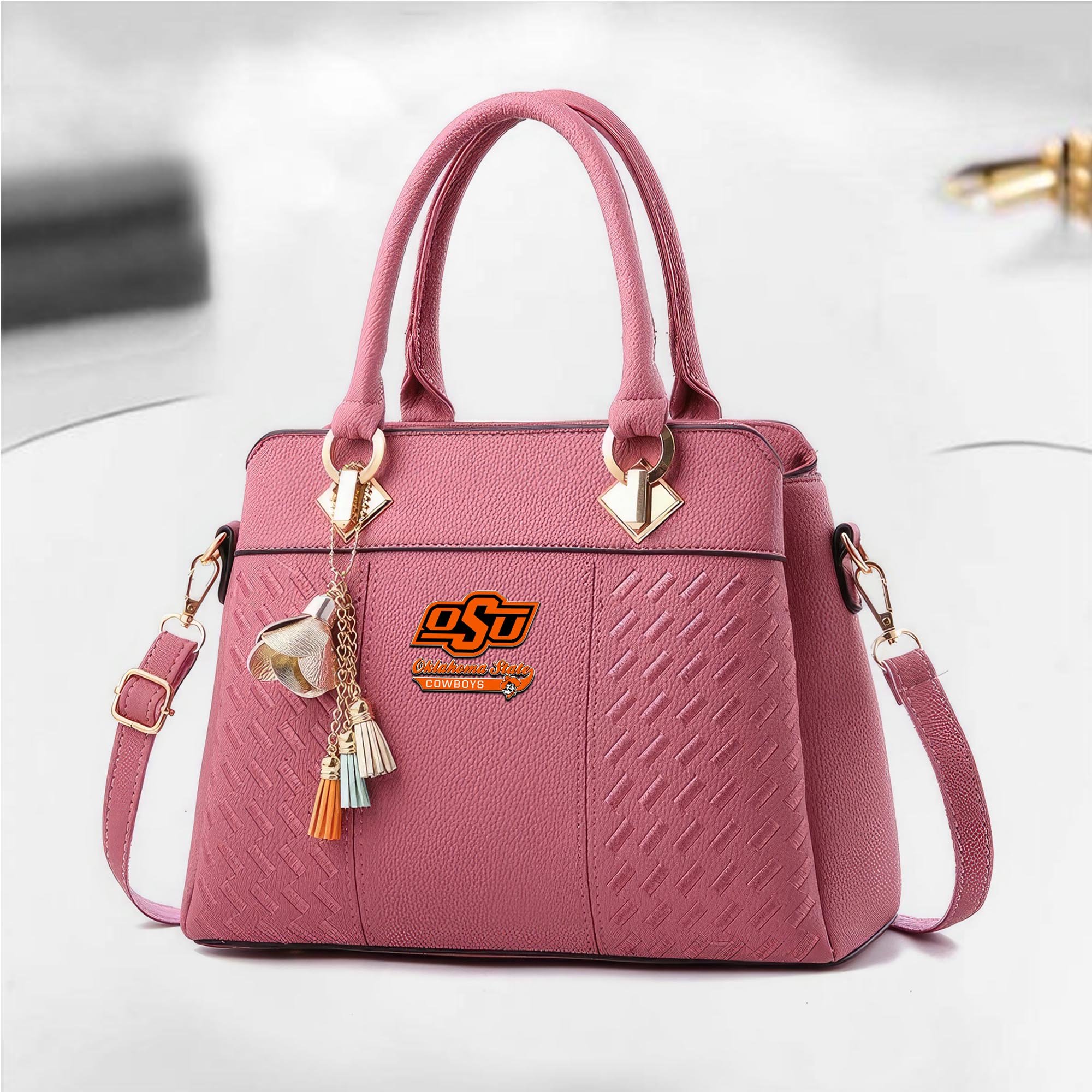 Alternative view of Oklahoma State Cowboys Deluxe Handbag For Women 2025 Versions, Sport Deluxe Handbag, Mother's Day Gift EHIVM-04282113