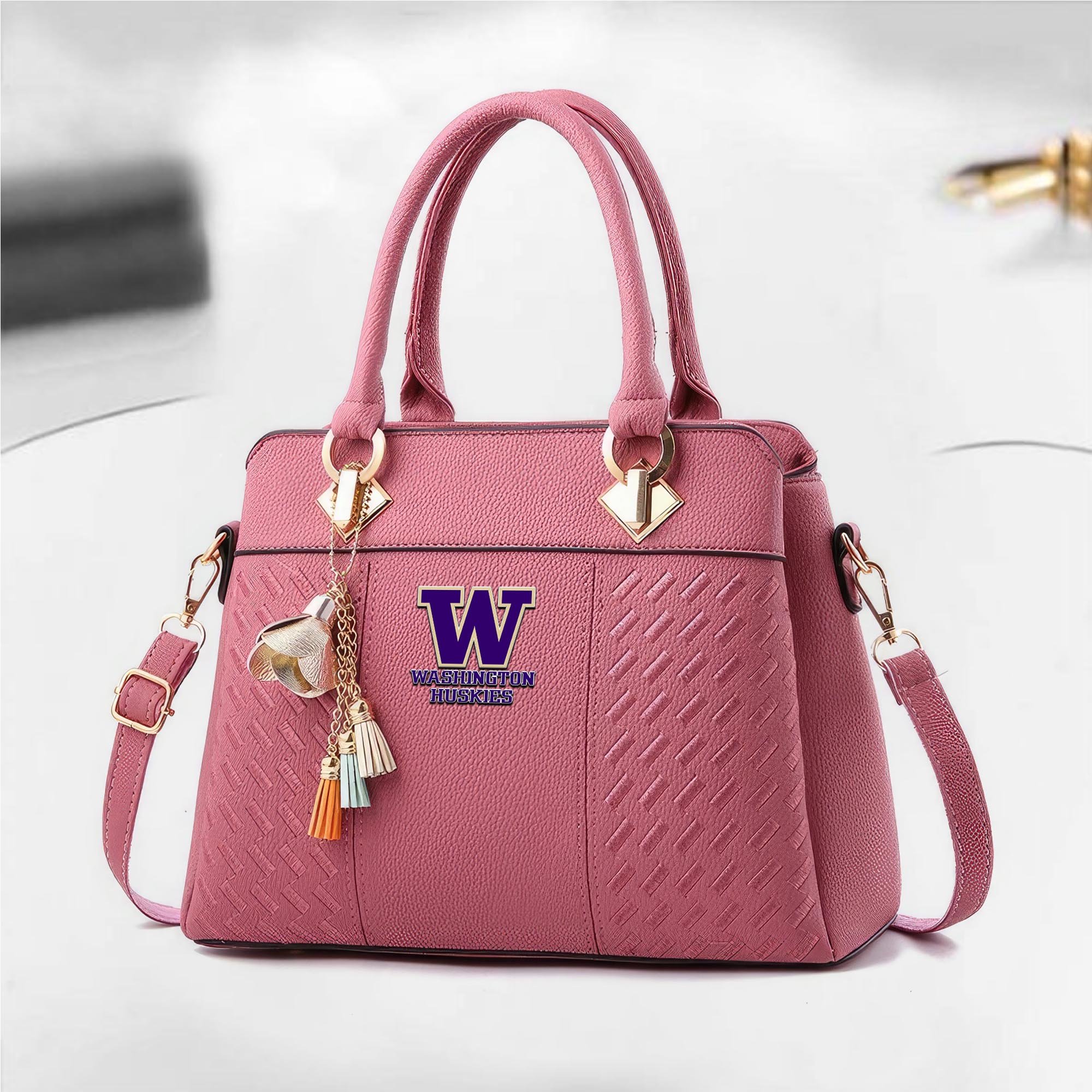 Alternative view of Washington Huskies Deluxe Handbag For Women 2025 Versions, Sport Deluxe Handbag, Mother's Day Gift EHIVM-04282113