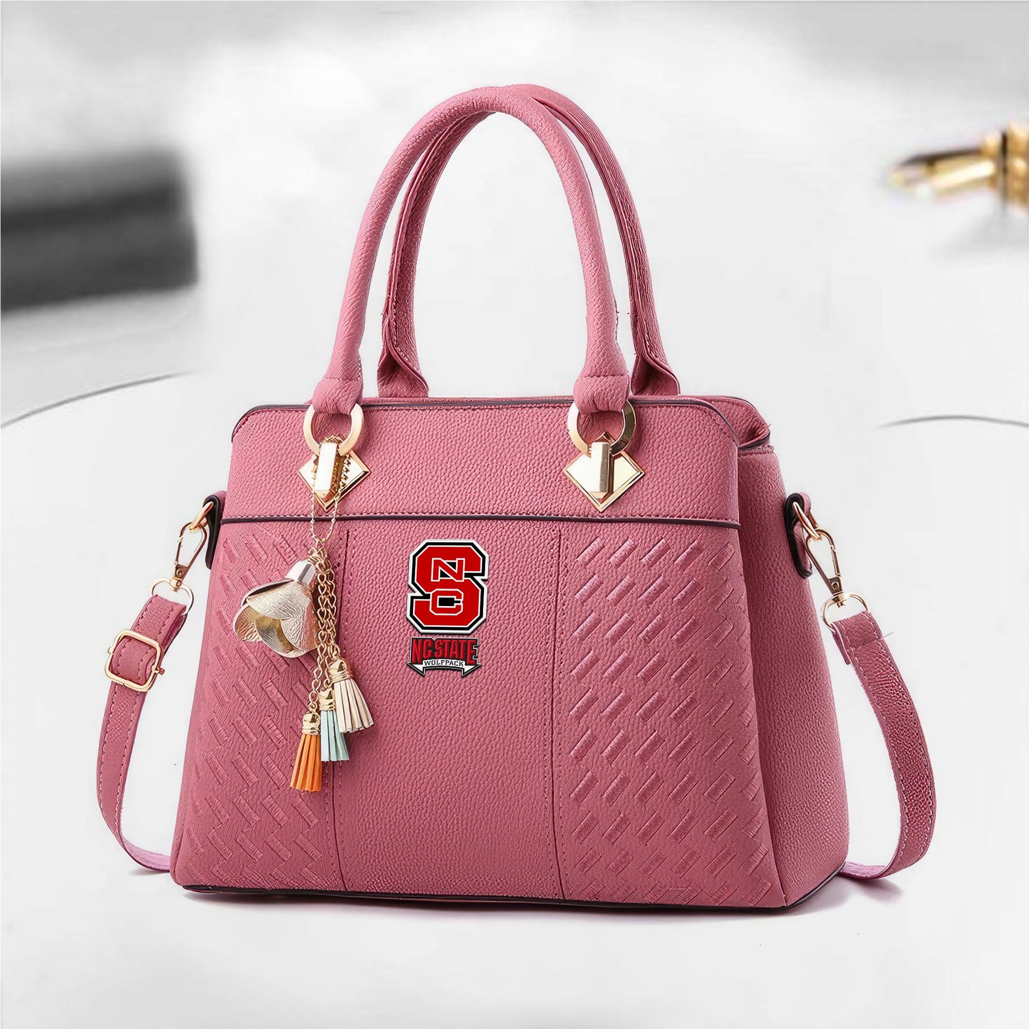 Alternative view of NC State Wolfpack Deluxe Handbag For Women 2025 Versions, Sport Deluxe Handbag, Mother's Day Gift EHIVM-04282113