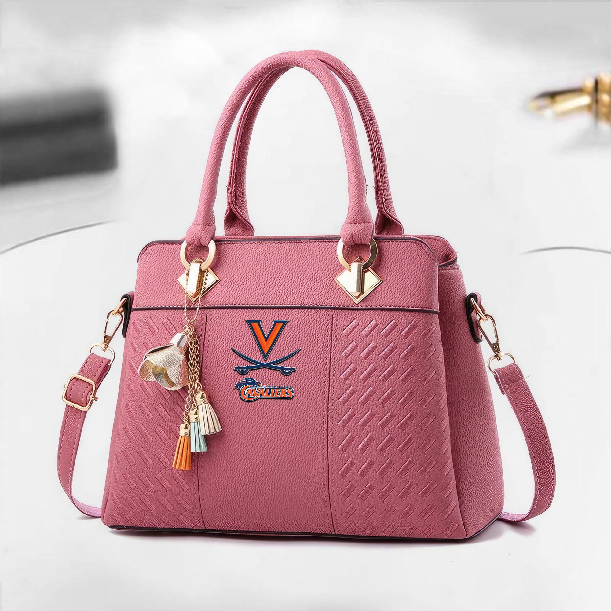 Alternative view of Virginia Cavaliers Deluxe Handbag For Women 2025 Versions, Sport Deluxe Handbag, Mother's Day Gift EHIVM-04282113
