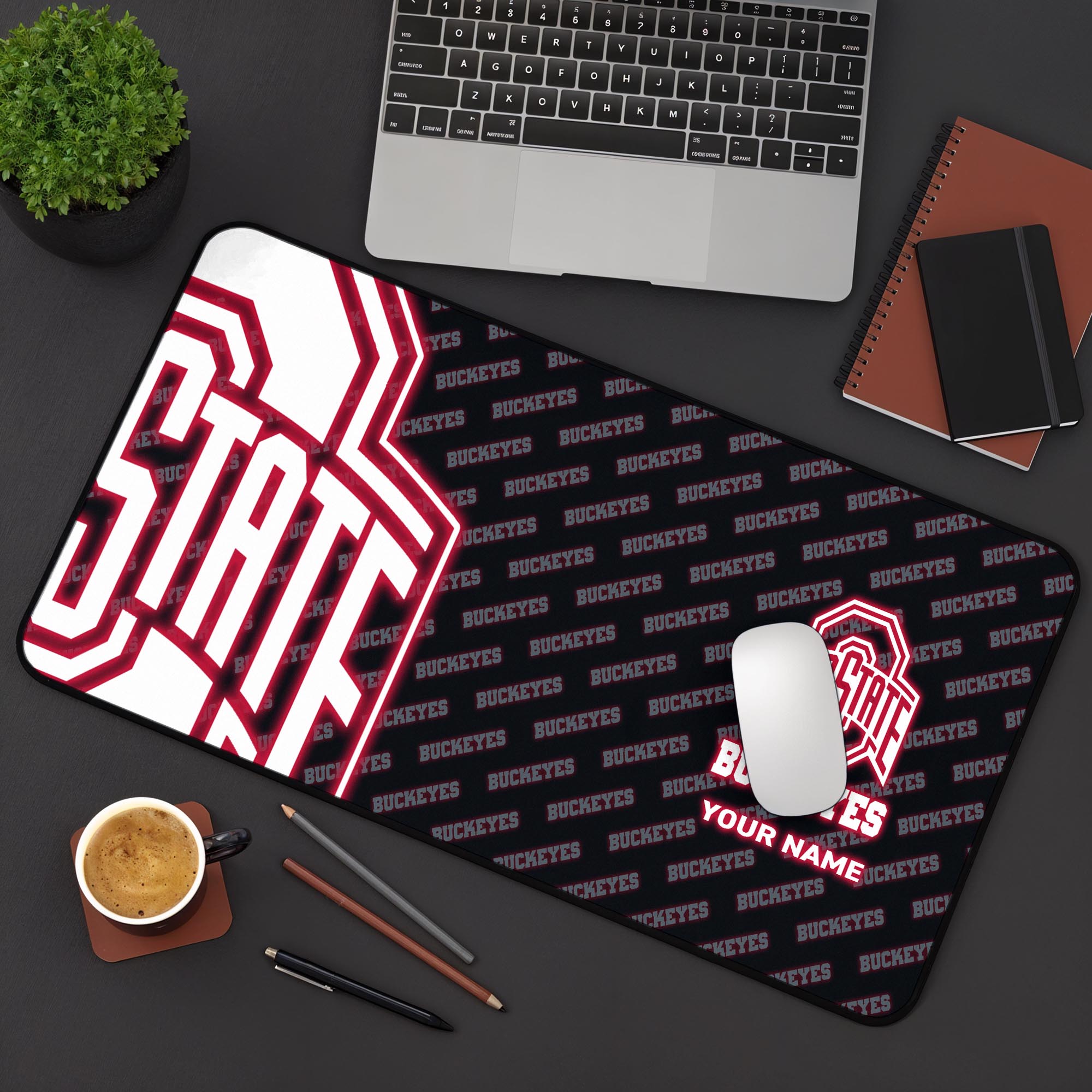 Ohio State Buckeyes 2025 Version Mouse Pad Custom Printed, Sport Team Mouse Pad, Sport Gift For Fans EHIVM-04141794