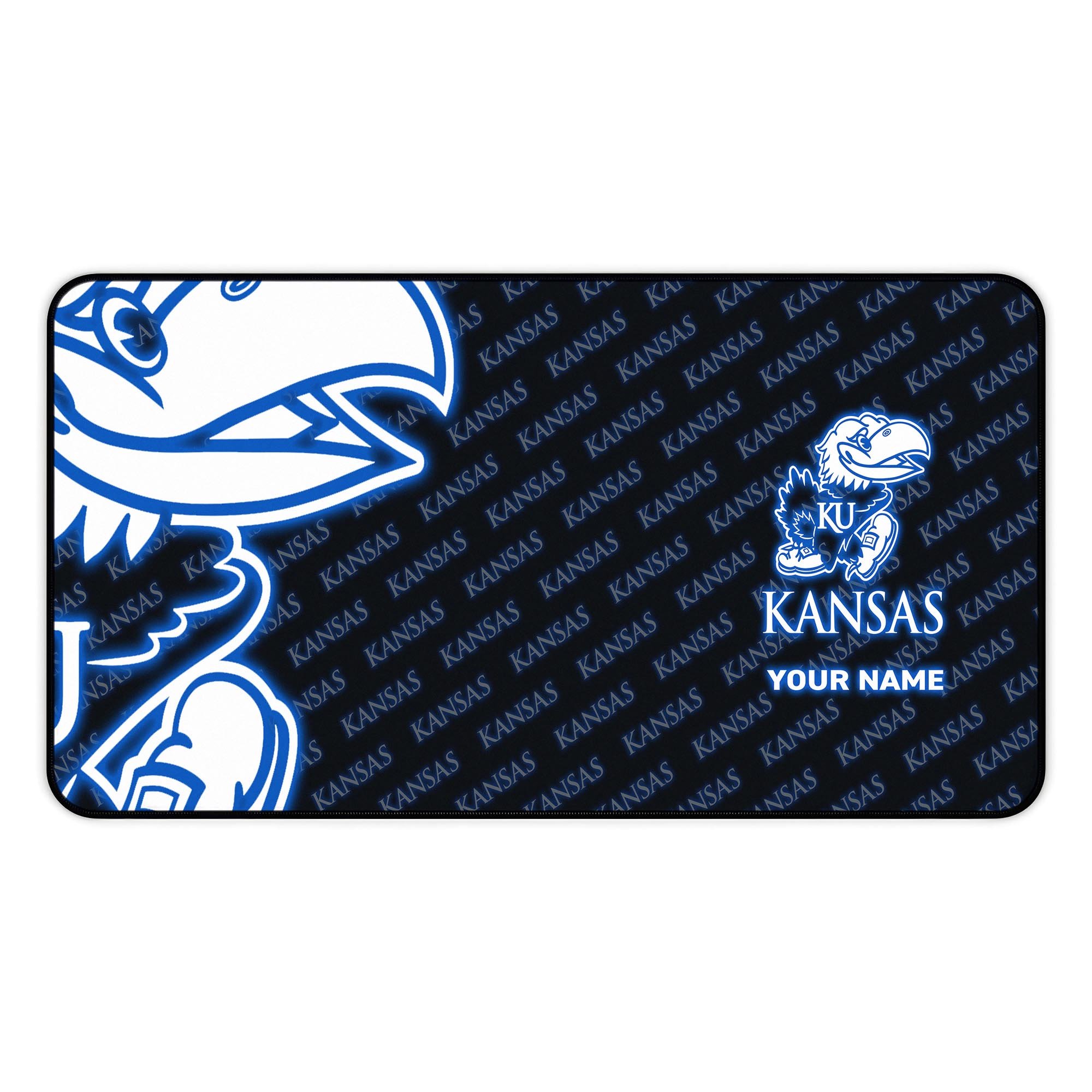 Alternative view of Kansas Jayhawks 2025 Version Mouse Pad Custom Printed, Sport Team Mouse Pad, Sport Gift For Fans EHIVM-04141794