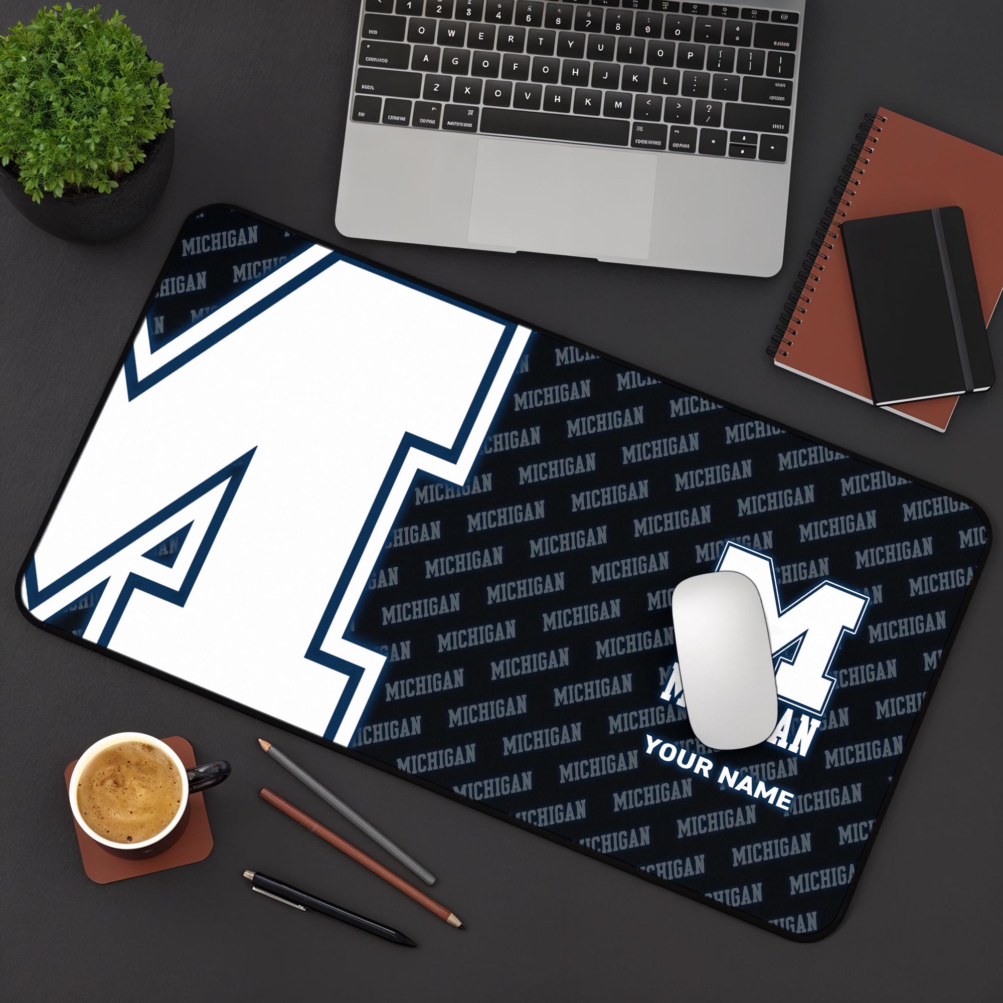 Michigan Wolverines 2025 Version Mouse Pad Custom Printed, Sport Team Mouse Pad, Sport Gift For Fans EHIVM-04141794