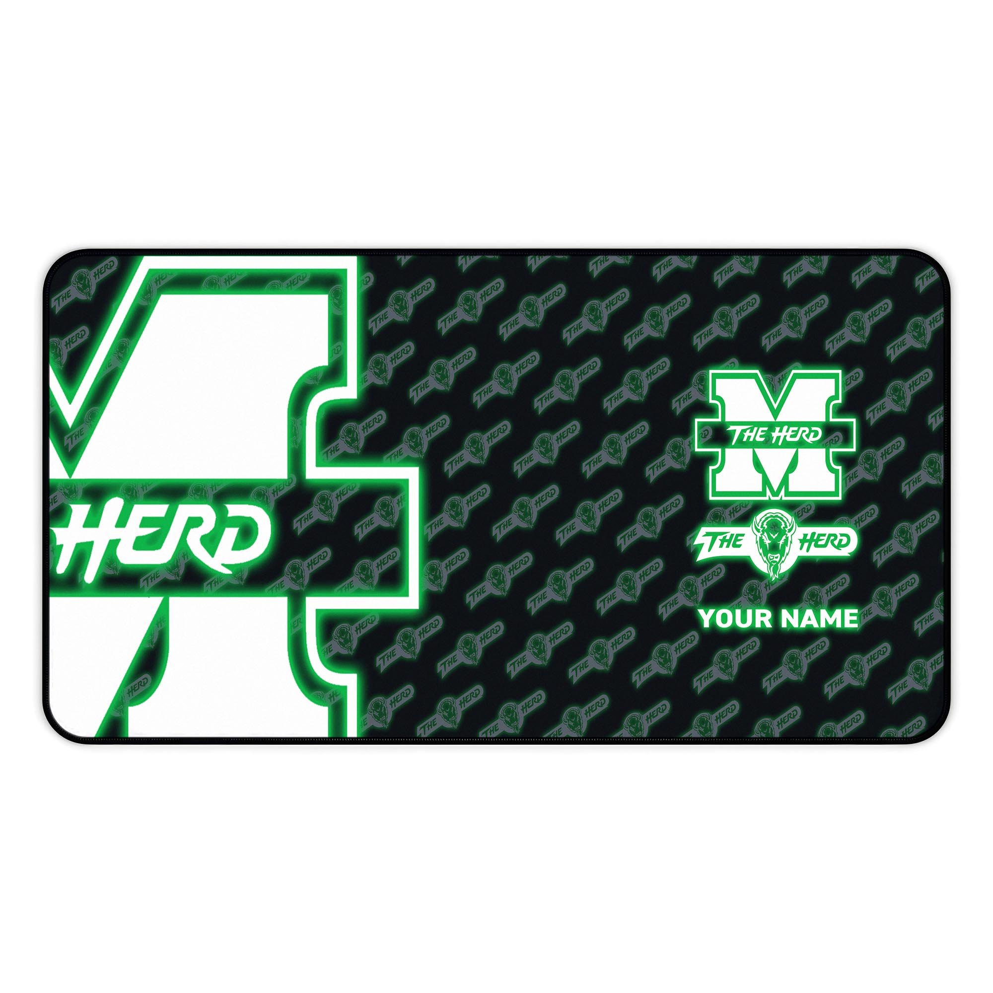 Alternative view of Marshall Thundering Herd 2025 Version Mouse Pad Custom Printed, Sport Team Mouse Pad, Sport Gift For Fans EHIVM-04141794