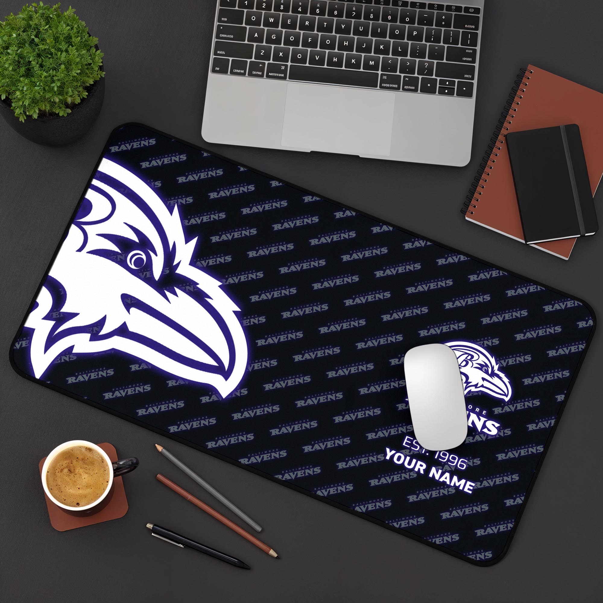 Baltimore Ravens 2025 Version Mouse Pad Custom Printed, Sport Team Mouse Pad, Sport Gift For Fans EHIVM-04151815