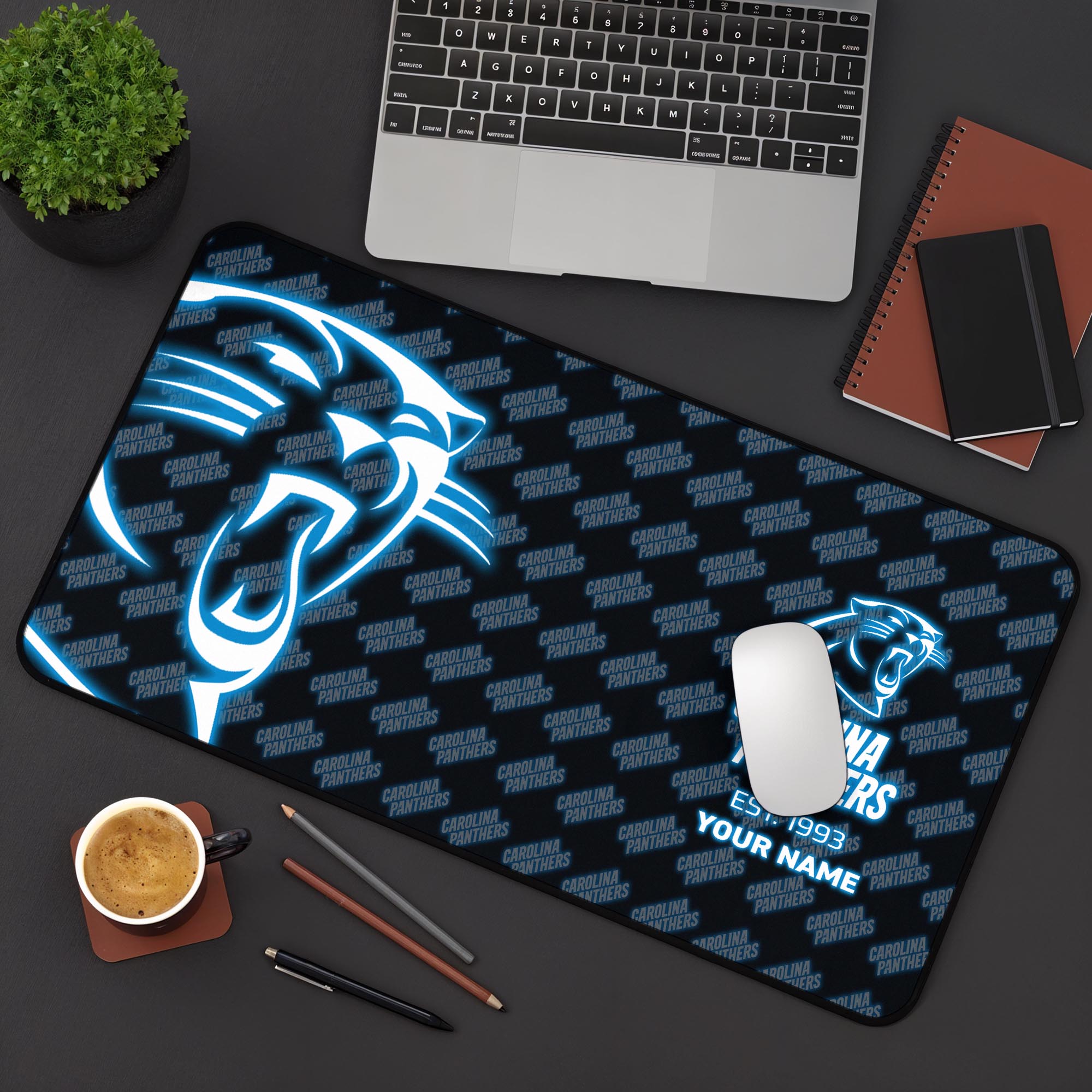 Carolina Panthers 2025 Version Mouse Pad Custom Printed, Sport Team Mouse Pad, Sport Gift For Fans EHIVM-04151815