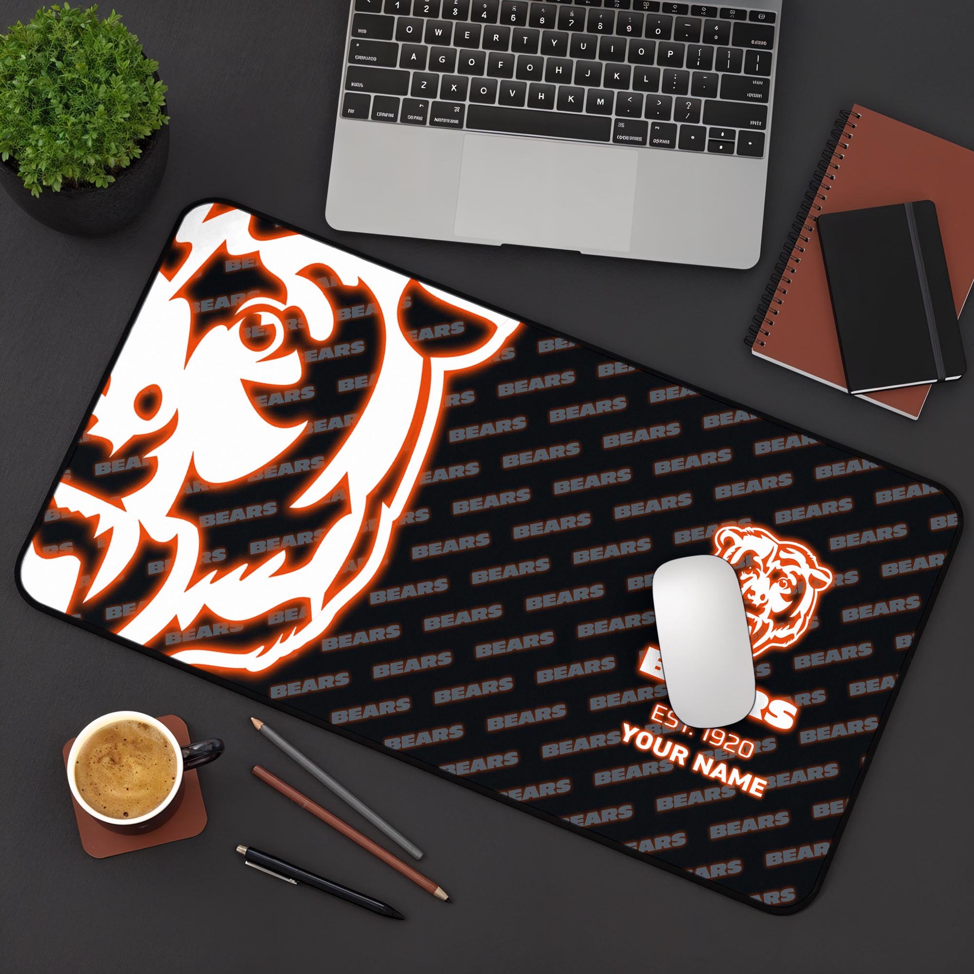 Chicago Bears 2025 Version Mouse Pad Custom Printed, Sport Team Mouse Pad, Sport Gift For Fans EHIVM-04151815