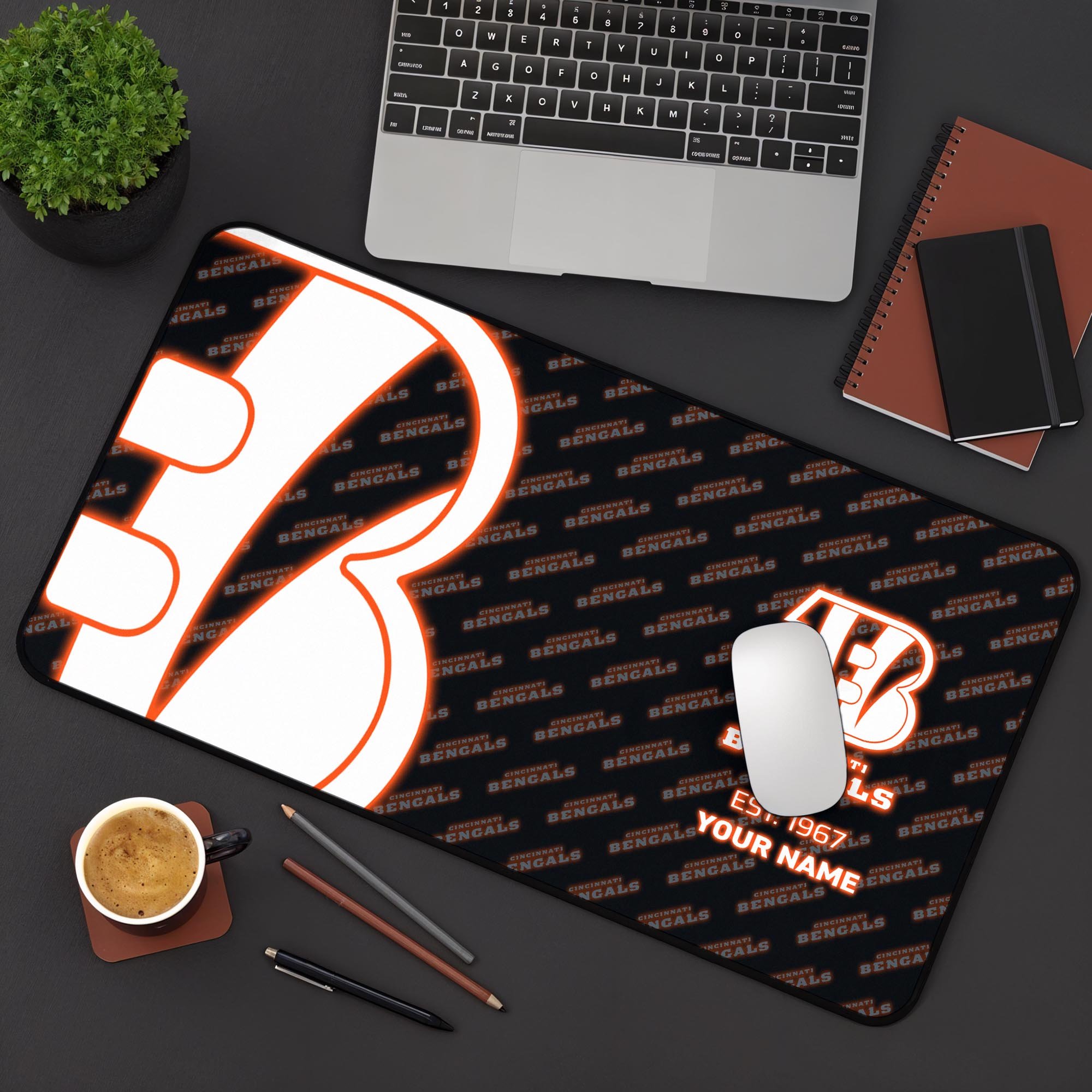 Cincinnati Bengals 2025 Version Mouse Pad Custom Printed, Sport Team Mouse Pad, Sport Gift For Fans EHIVM-04151815