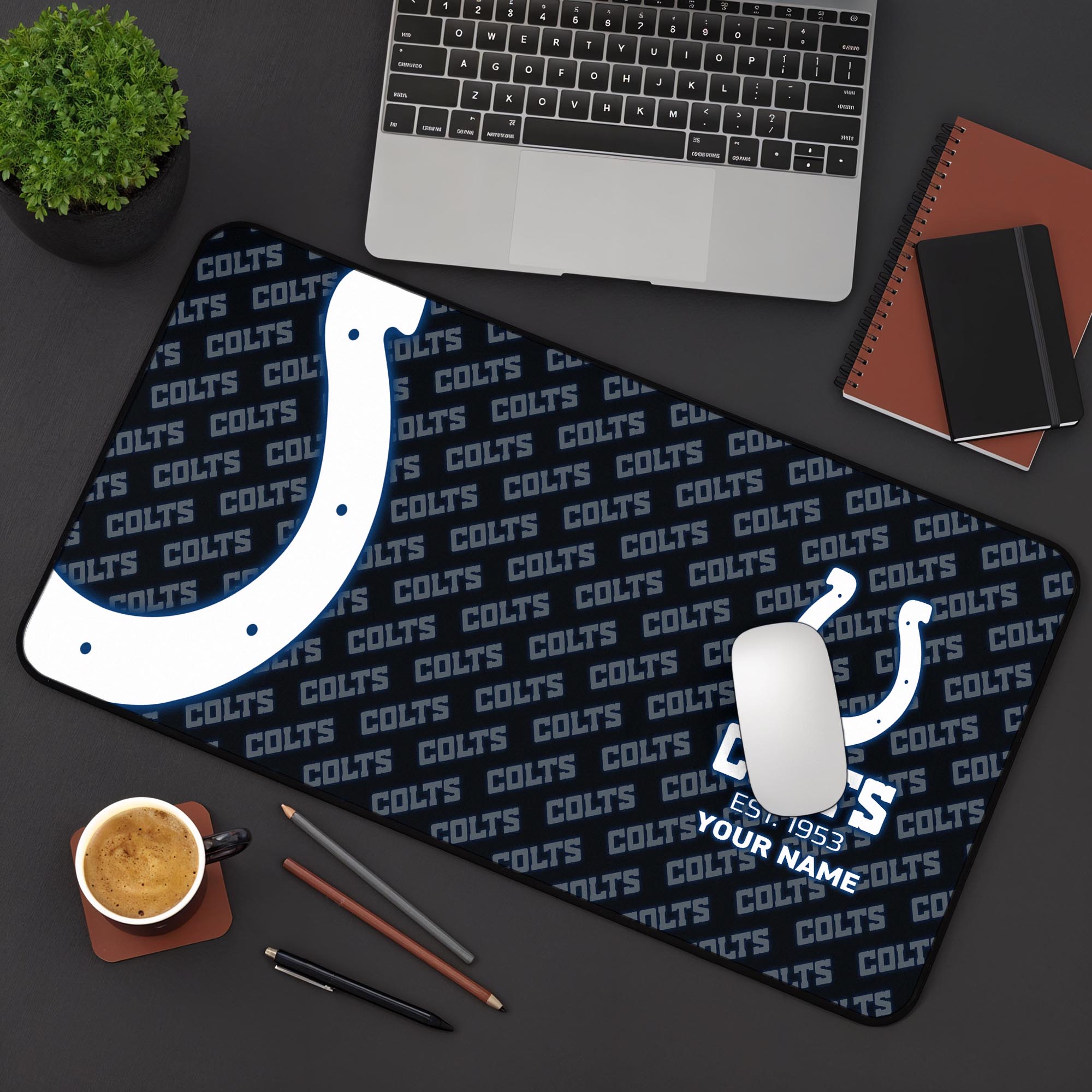 Indianapolis Colts 2025 Version Mouse Pad Custom Printed, Sport Team Mouse Pad, Sport Gift For Fans EHIVM-04151815