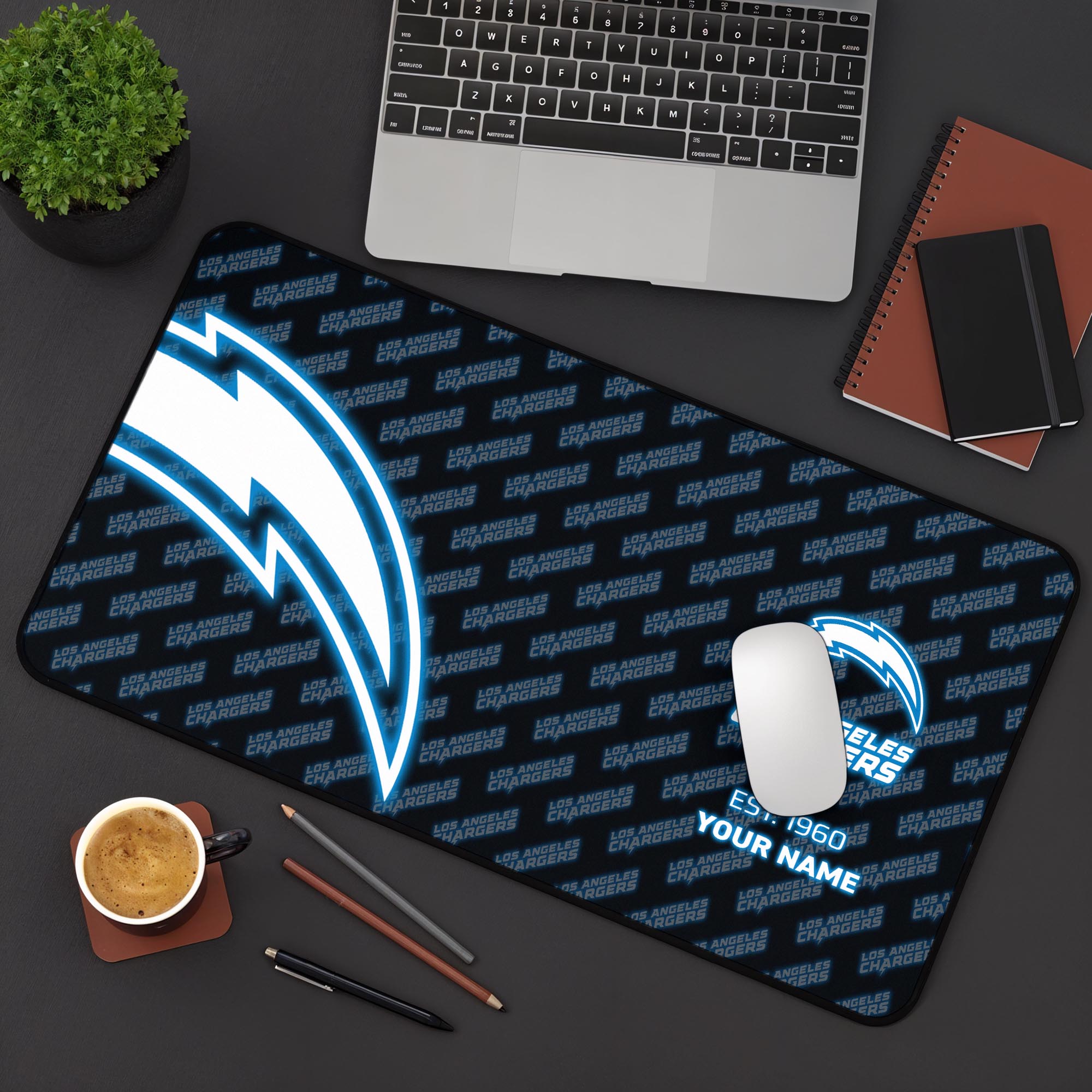 Los Angeles Chargers 2025 Version Mouse Pad Custom Printed, Sport Team Mouse Pad, Sport Gift For Fans EHIVM-04151815