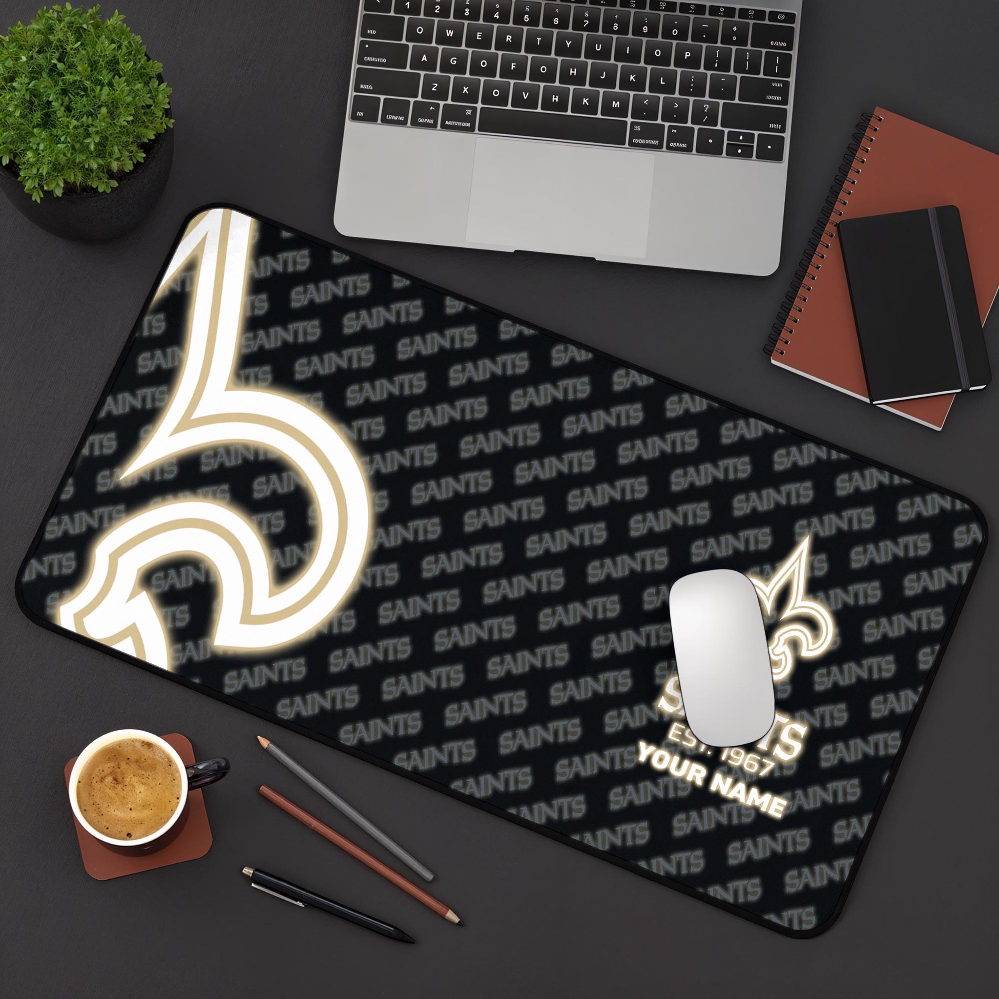 New Orleans Saints 2025 Version Mouse Pad Custom Printed, Sport Team Mouse Pad, Sport Gift For Fans EHIVM-04151815